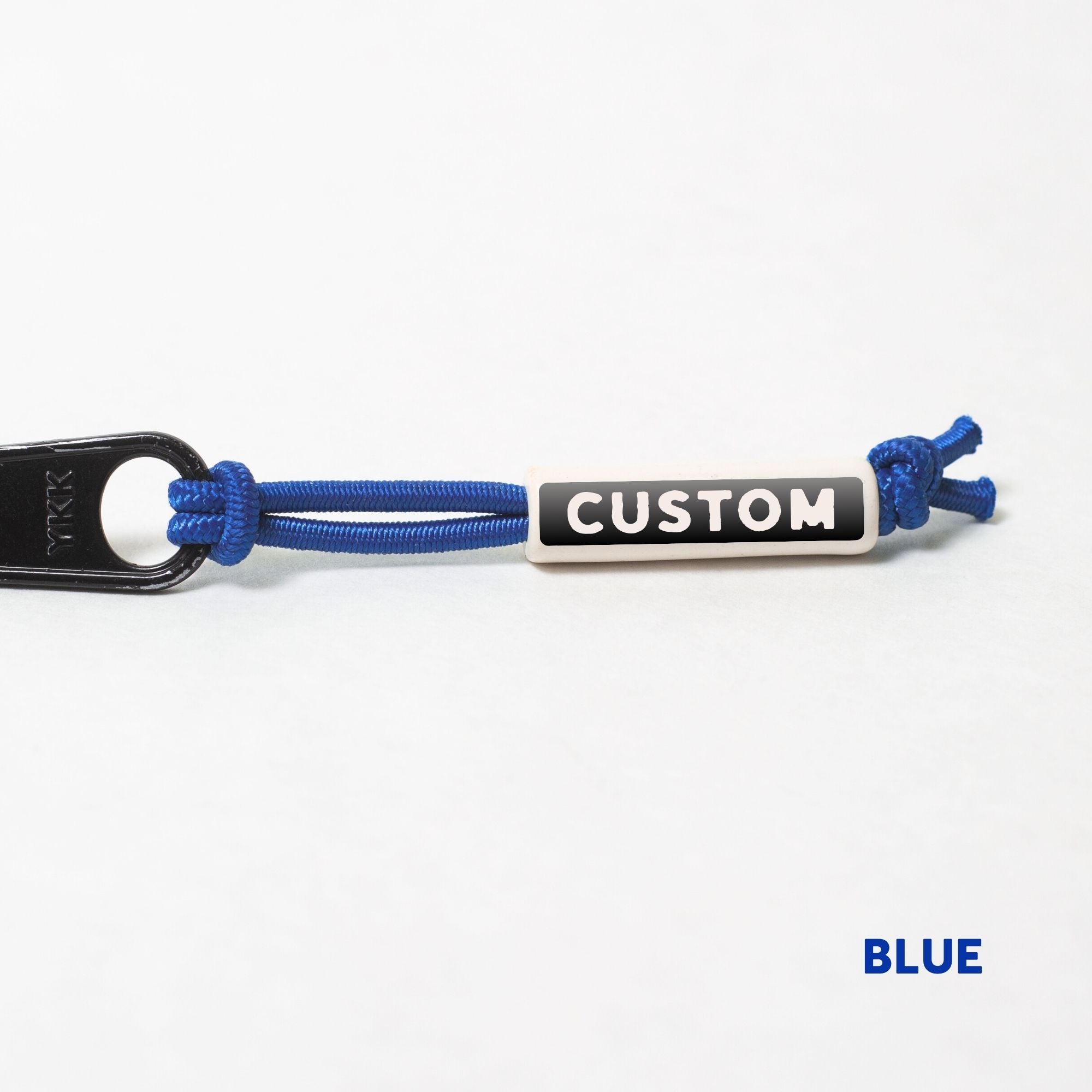 Active Gear Zippers Tags on Stretch Cord