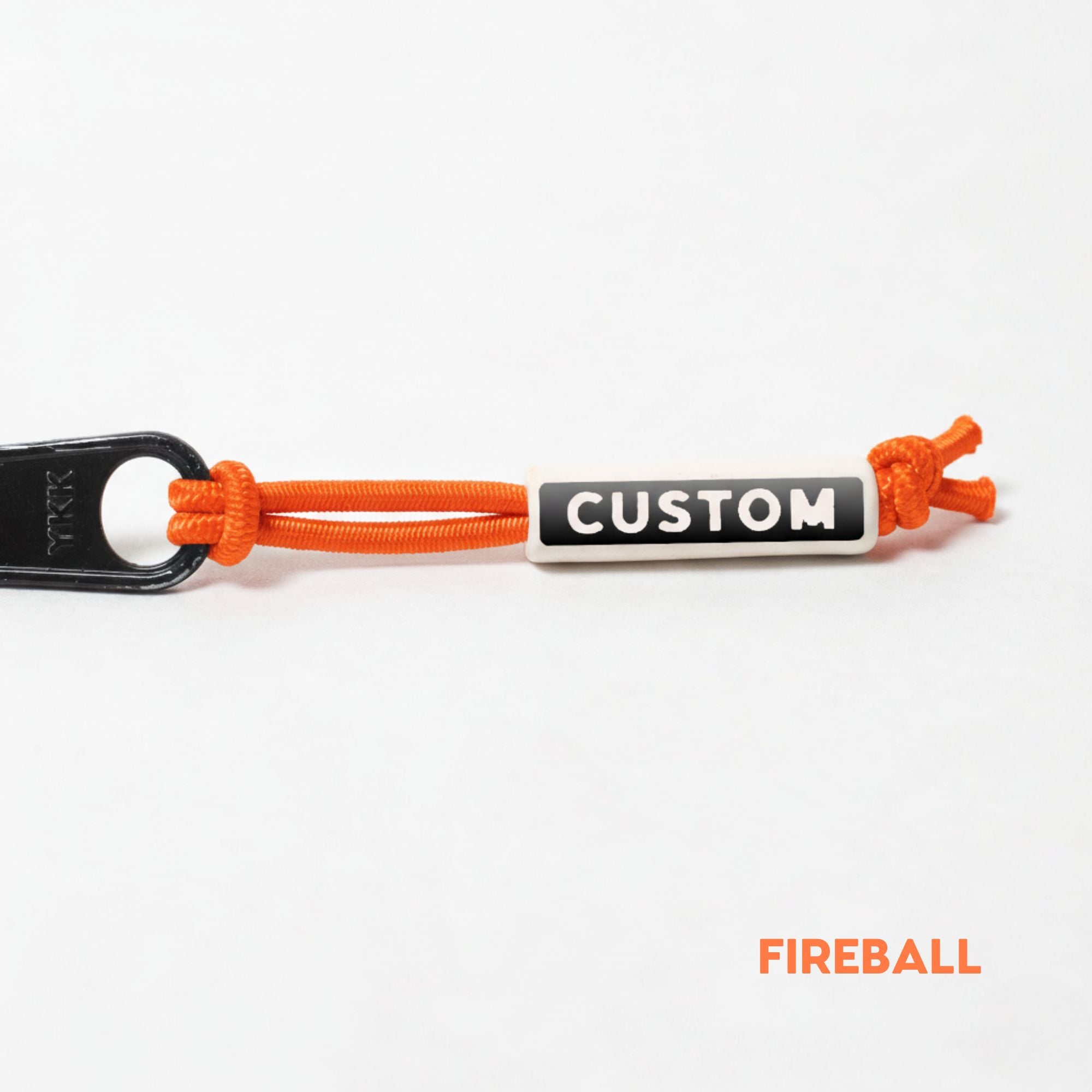 Active Gear Zippers Tags on Stretch Cord