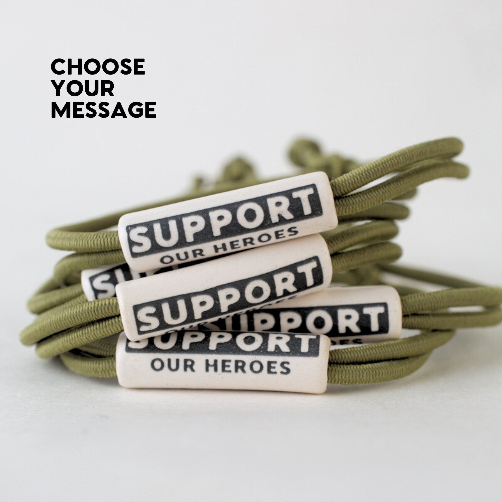Custom support bracelets hot sale