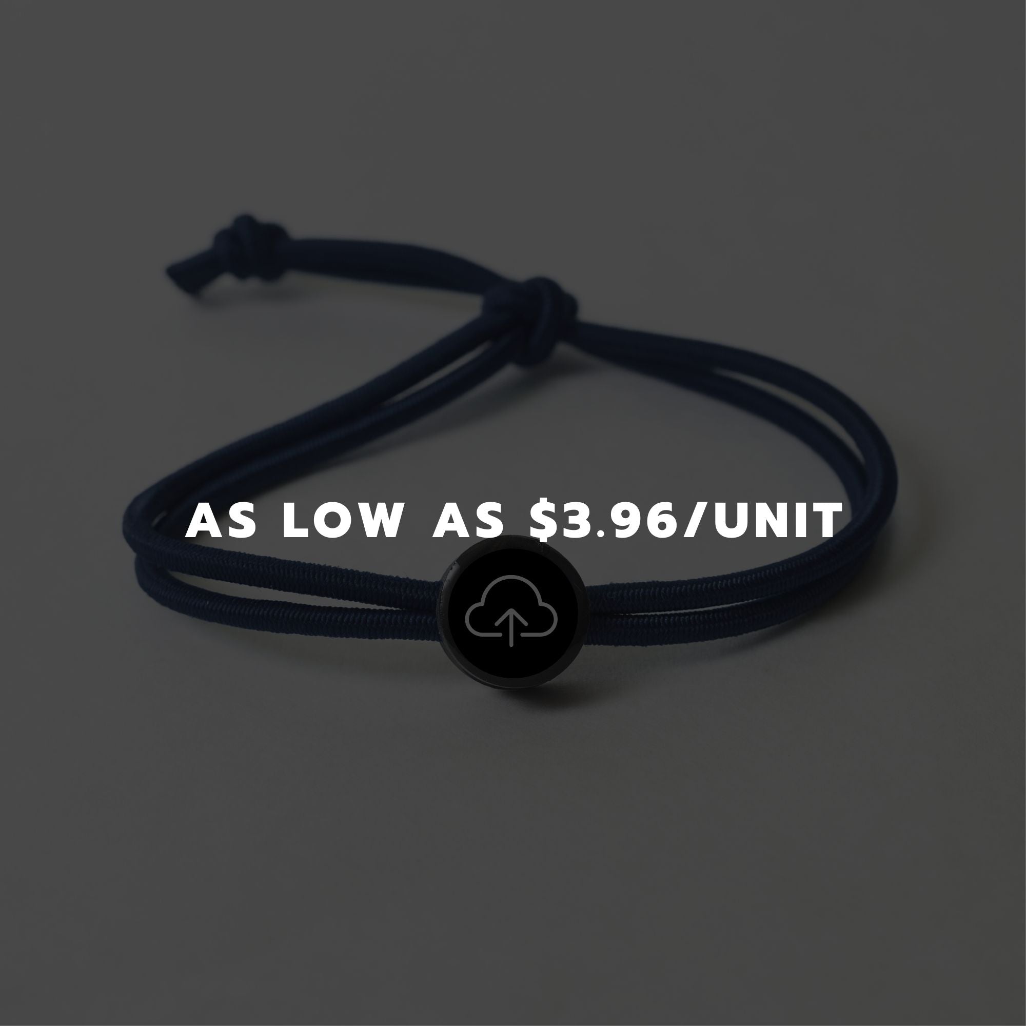 Tap Beacon Bracelets on Stretch Cord