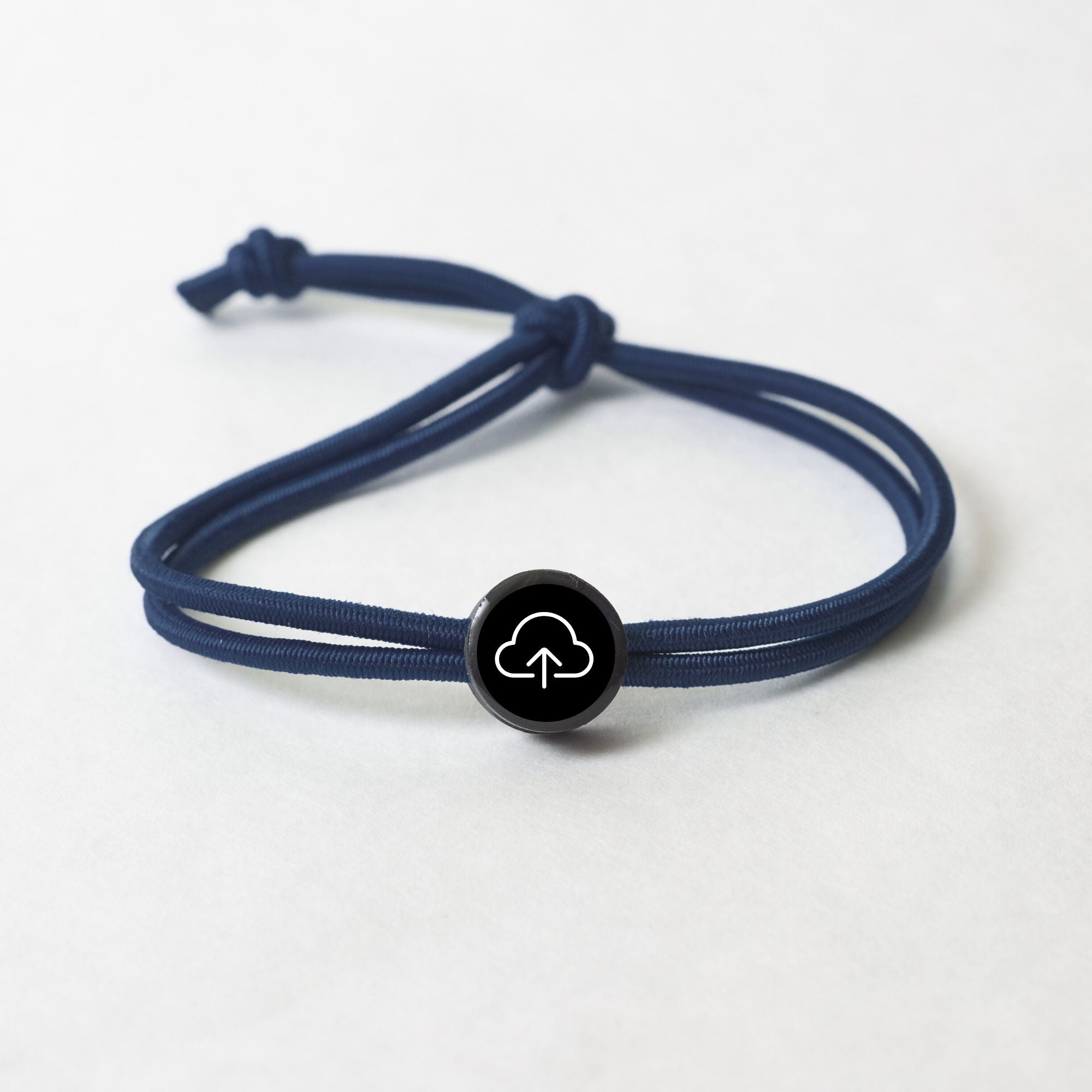 Tap Beacon Bracelets on Stretch Cord