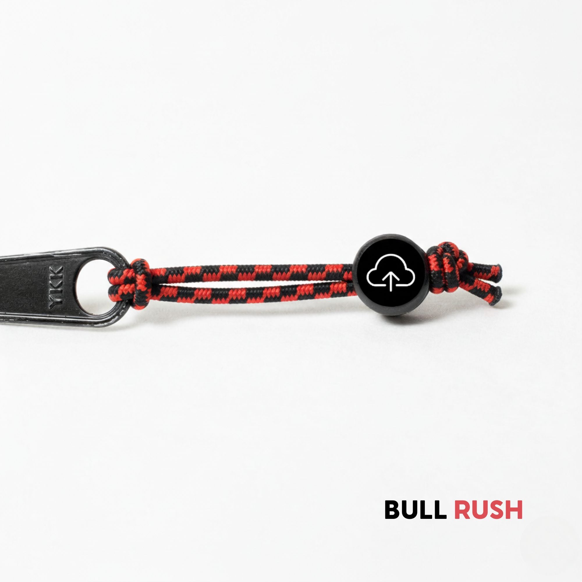 Tap Beacon Zipper Tags on Stretch Cord