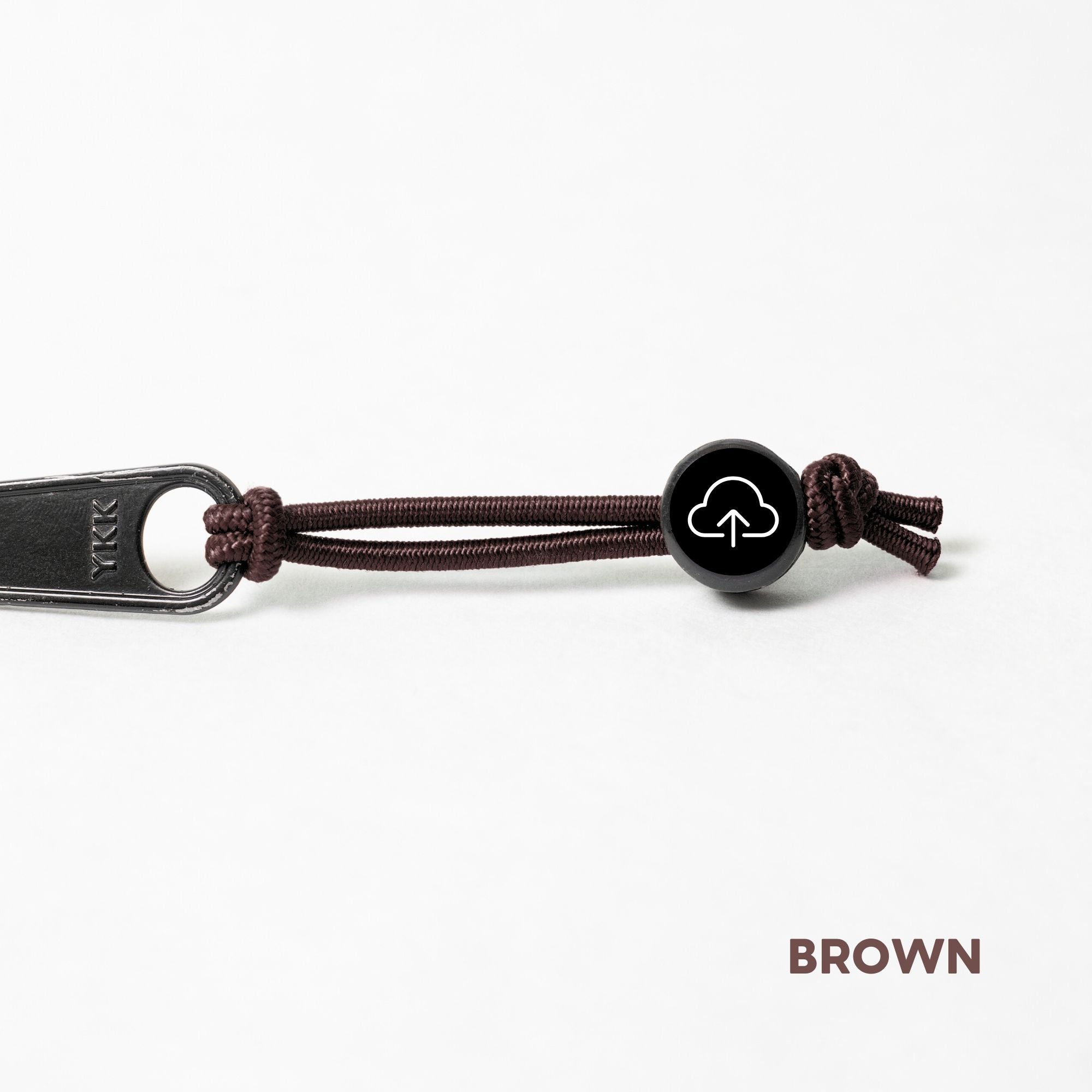 Tap Beacon Zipper Tags on Stretch Cord