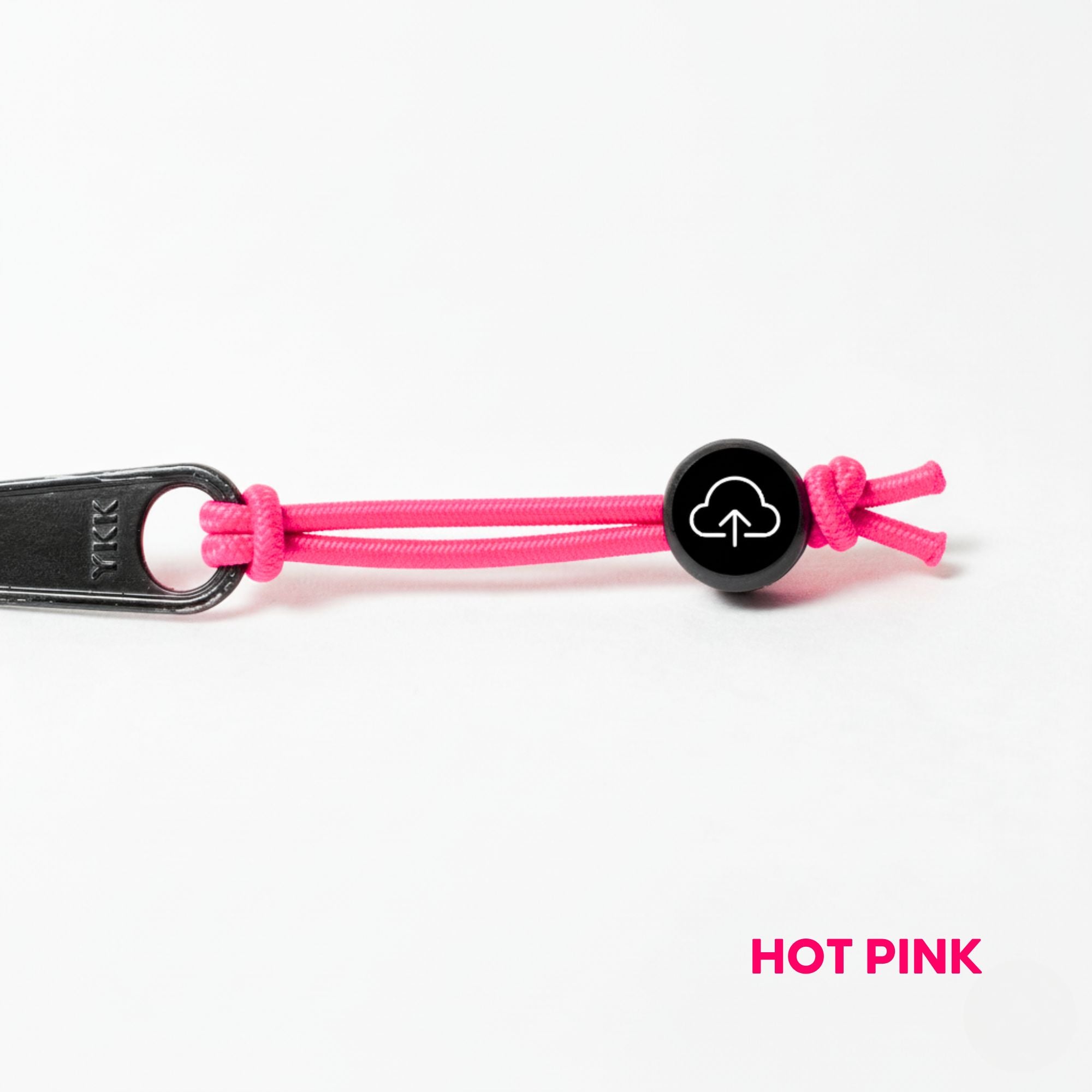 Tap Beacon Zipper Tags on Stretch Cord