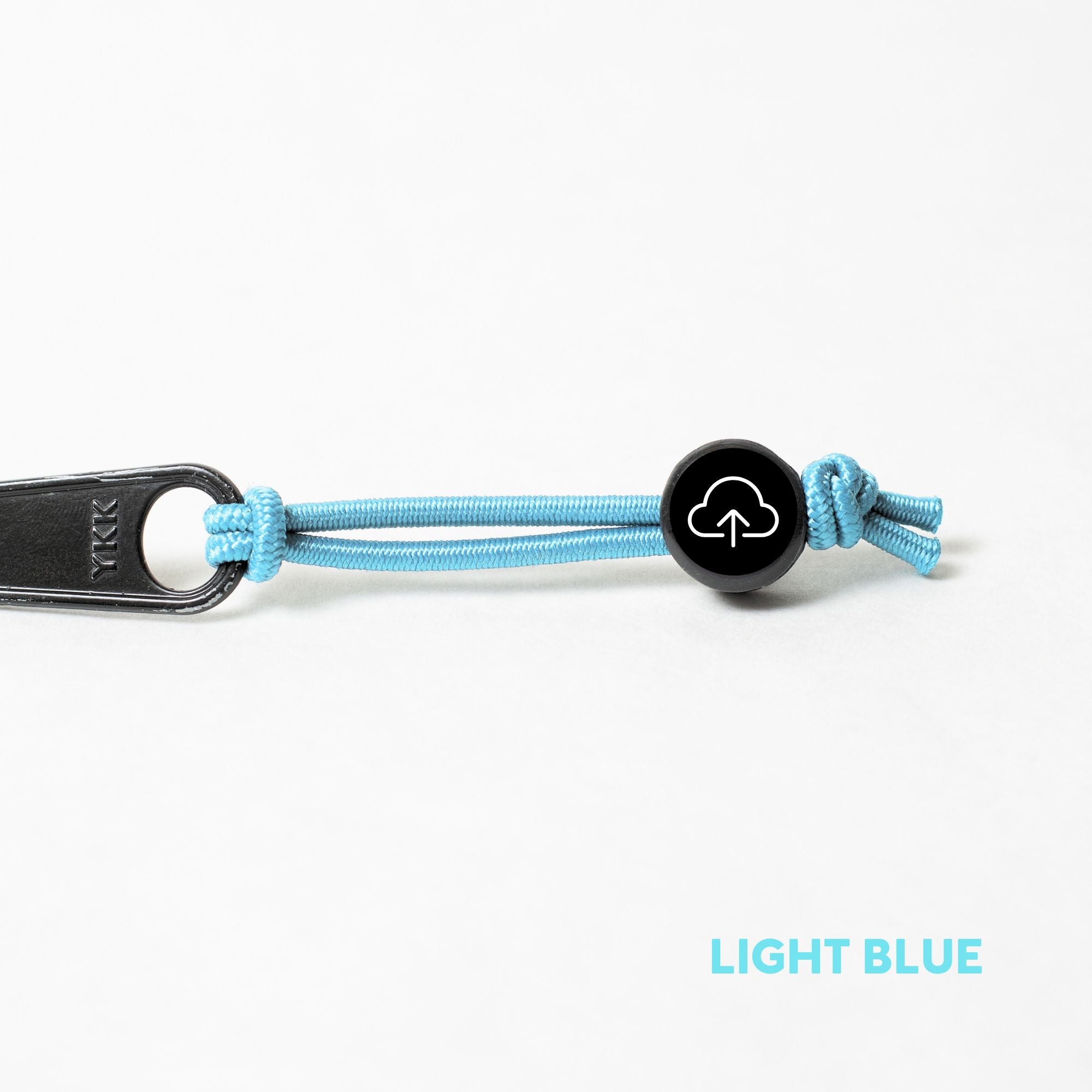 Tap Beacon Zipper Tags on Stretch Cord