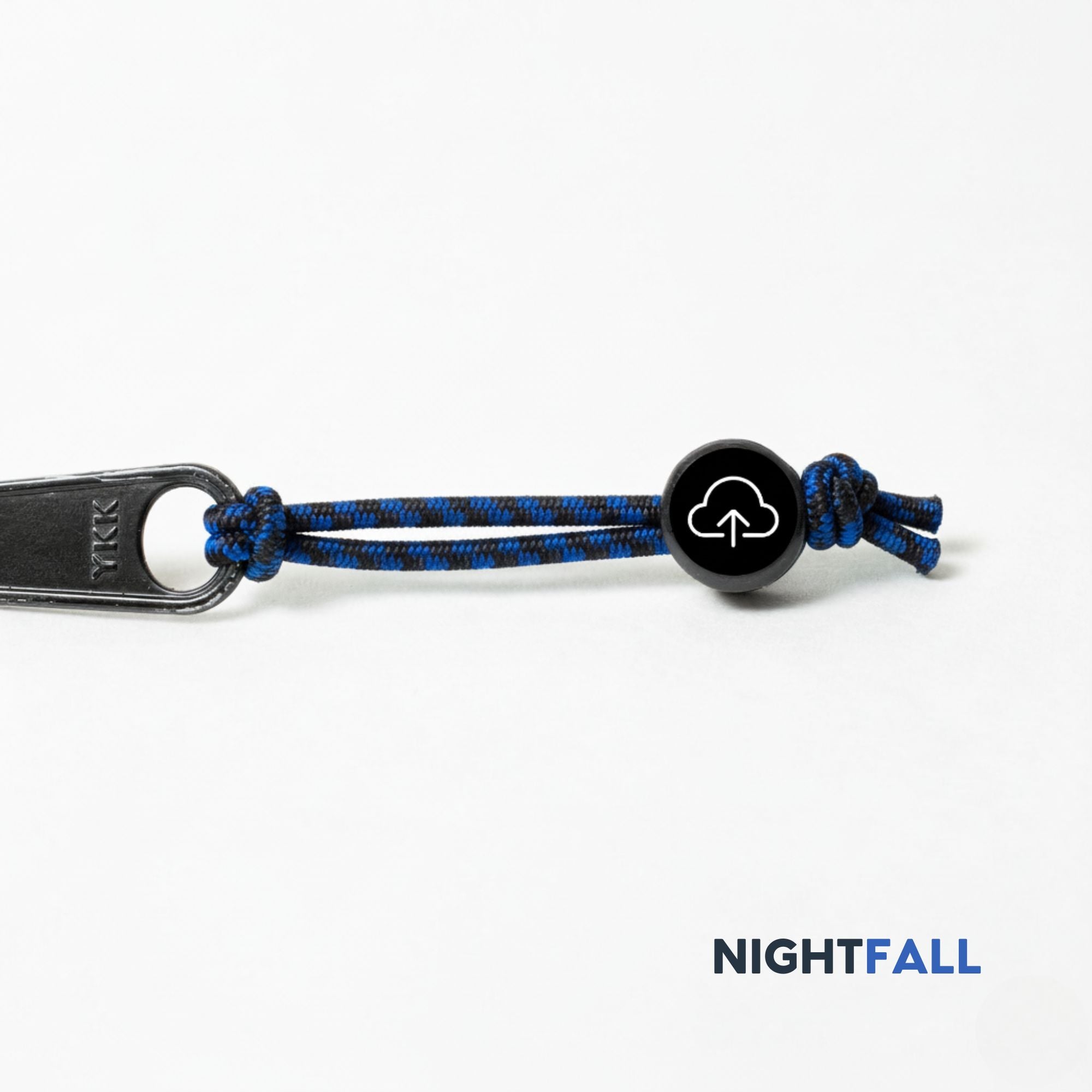 Tap Beacon Zipper Tags on Stretch Cord