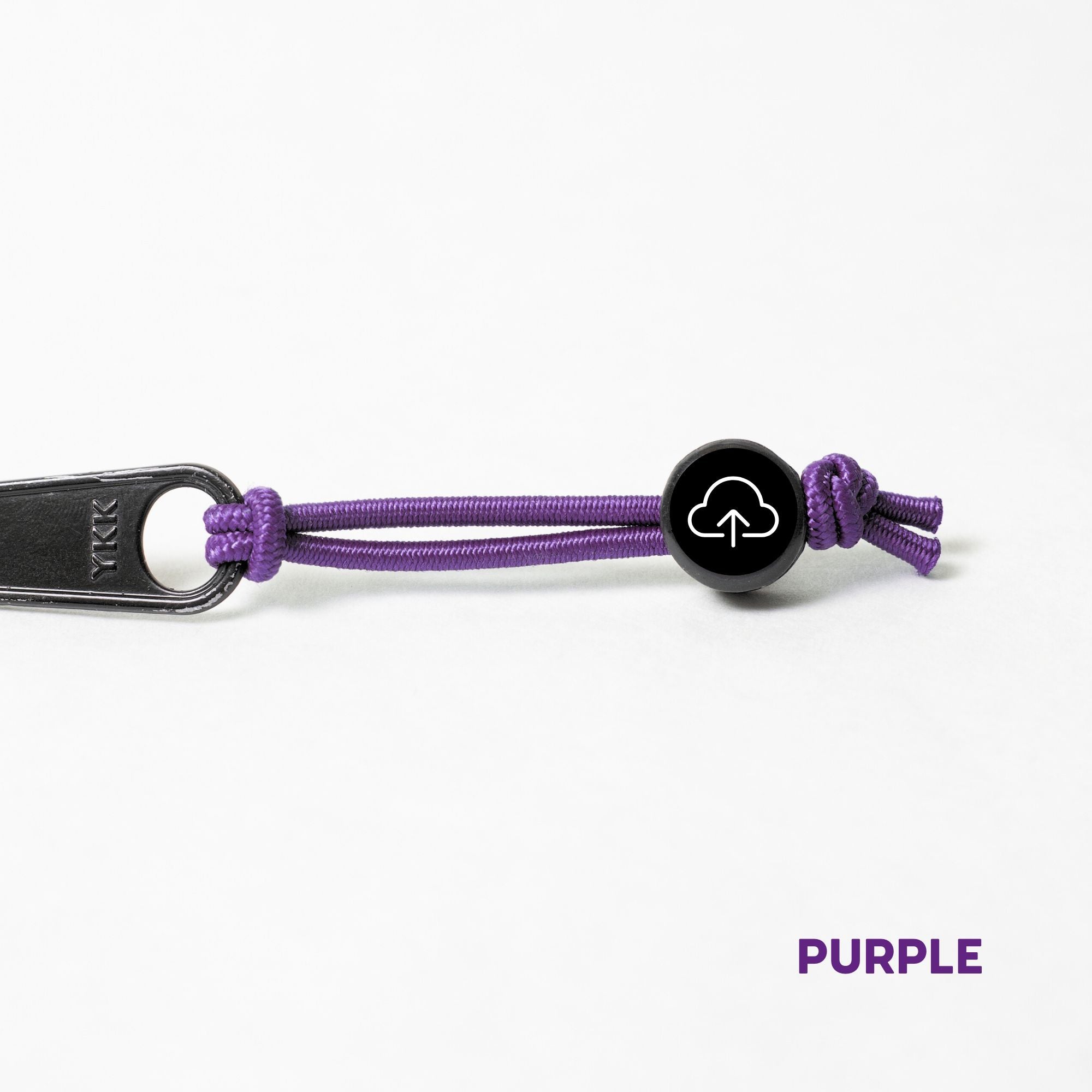 Tap Beacon Zipper Tags on Stretch Cord
