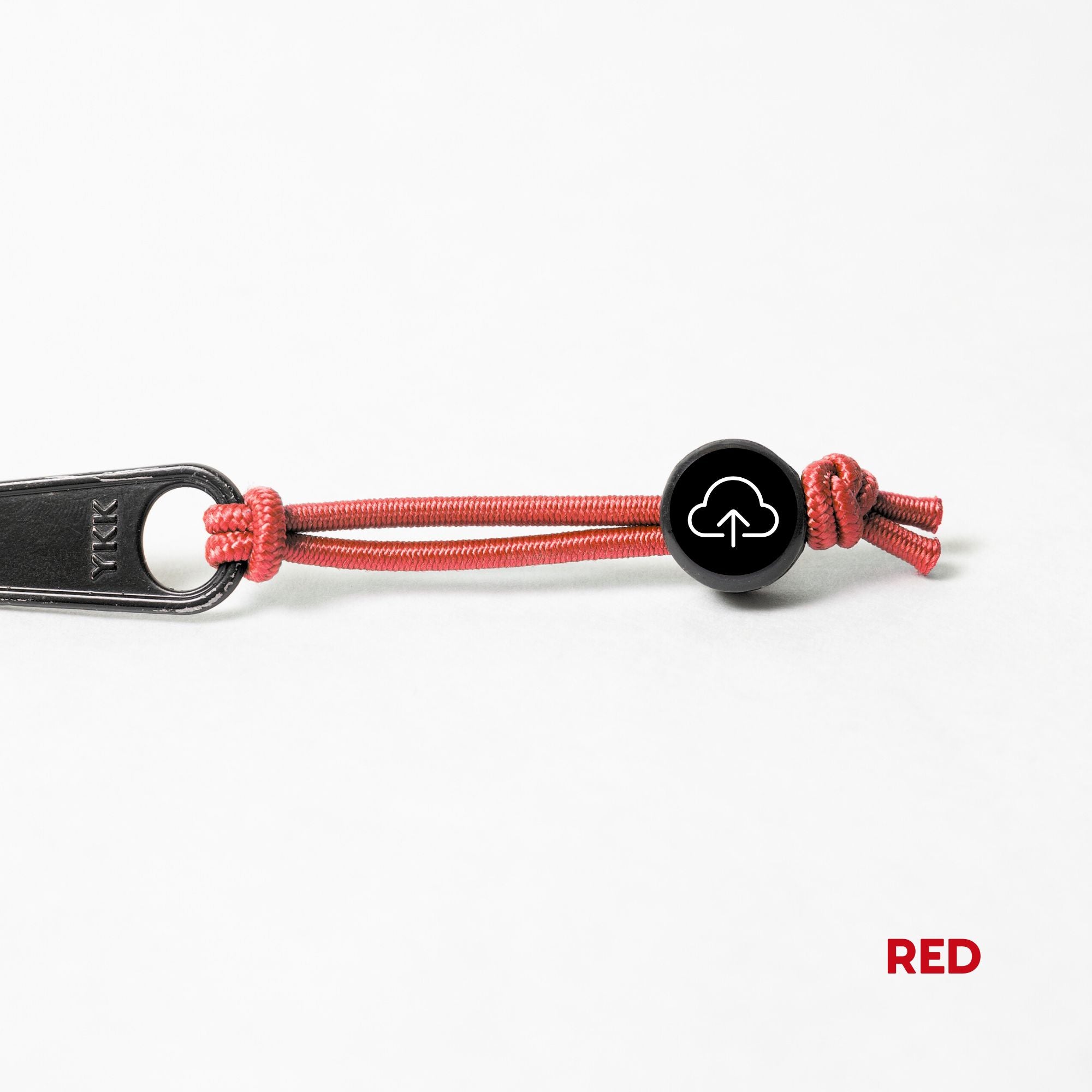 Tap Beacon Zipper Tags on Stretch Cord