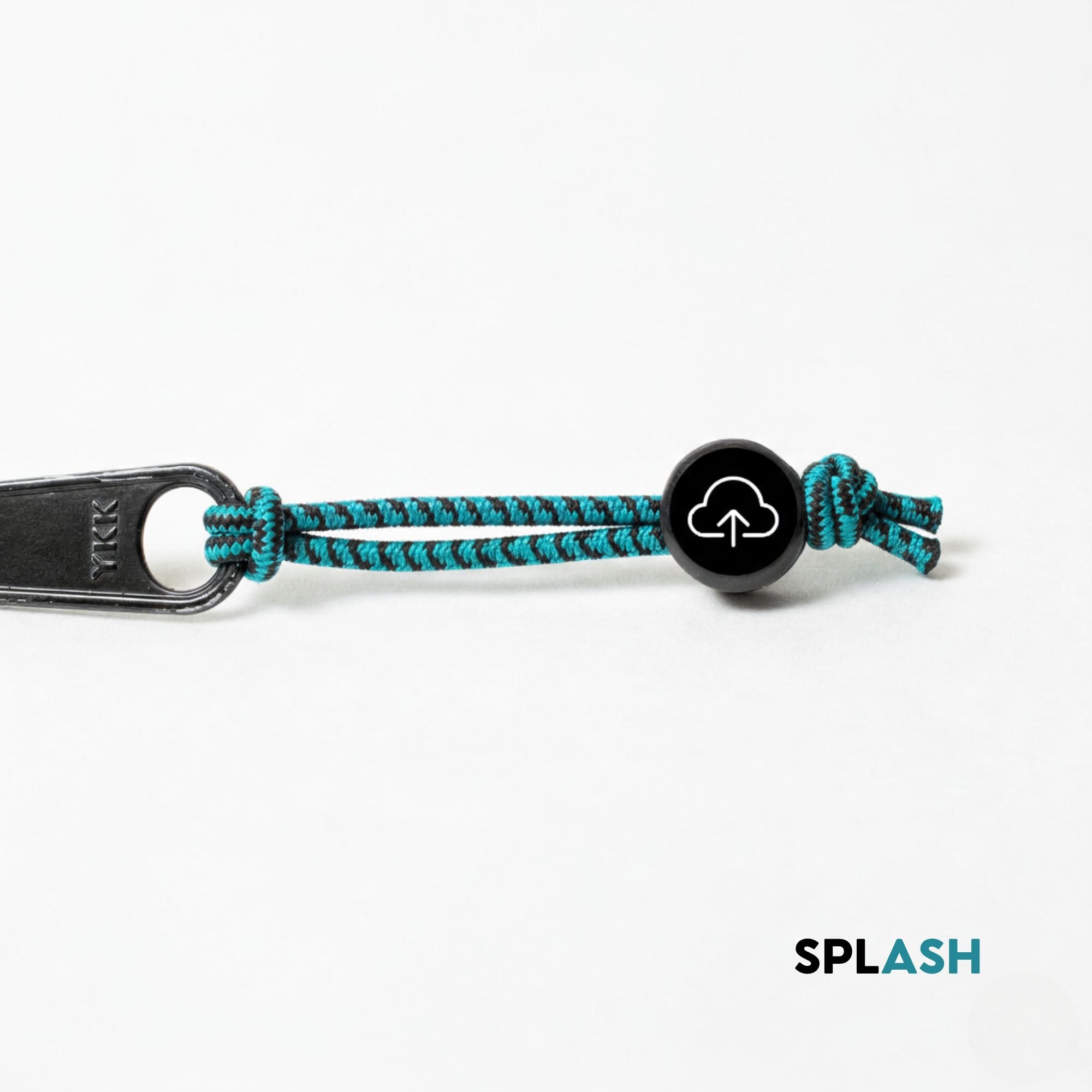 Tap Beacon Zipper Tags on Stretch Cord