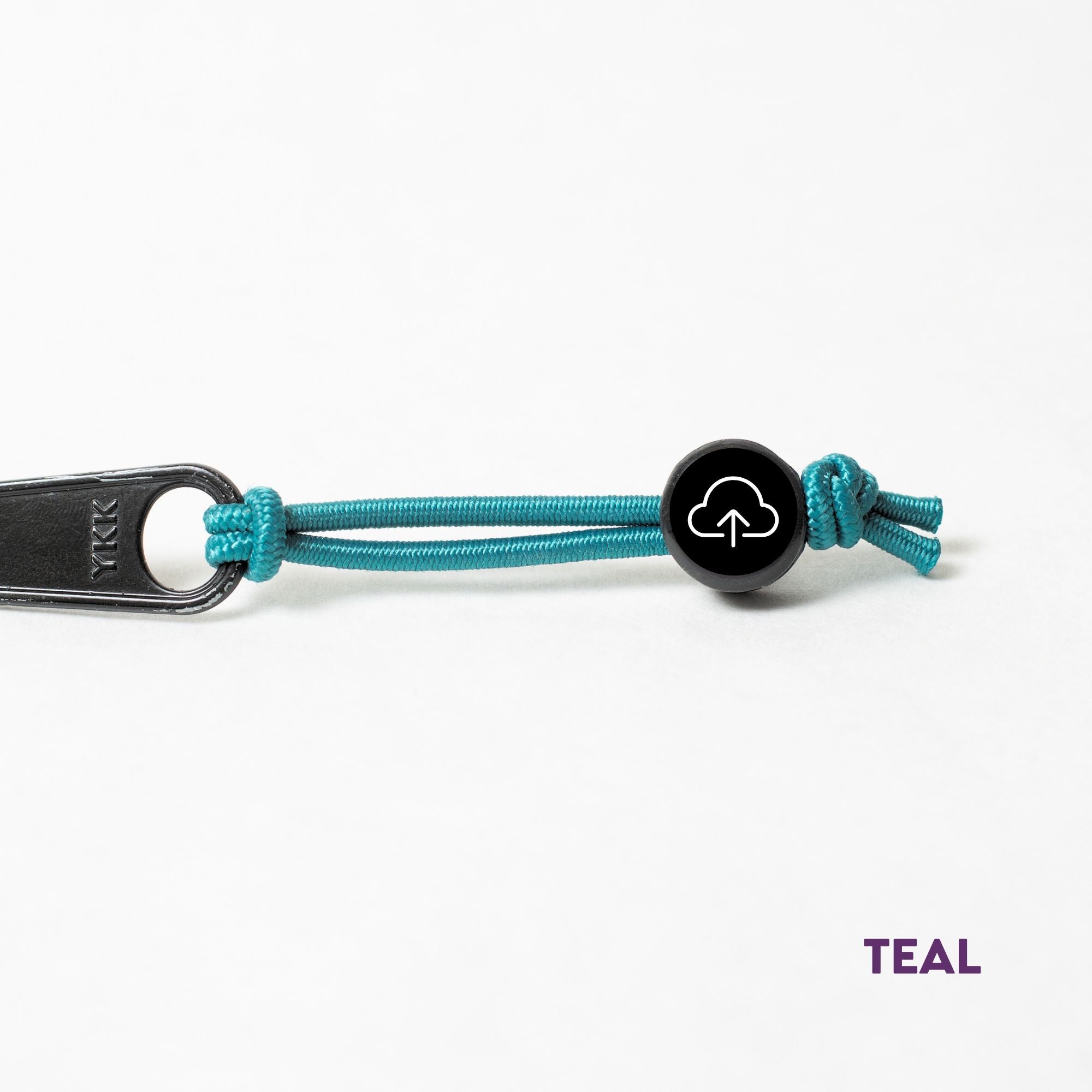 Tap Beacon Zipper Tags on Stretch Cord