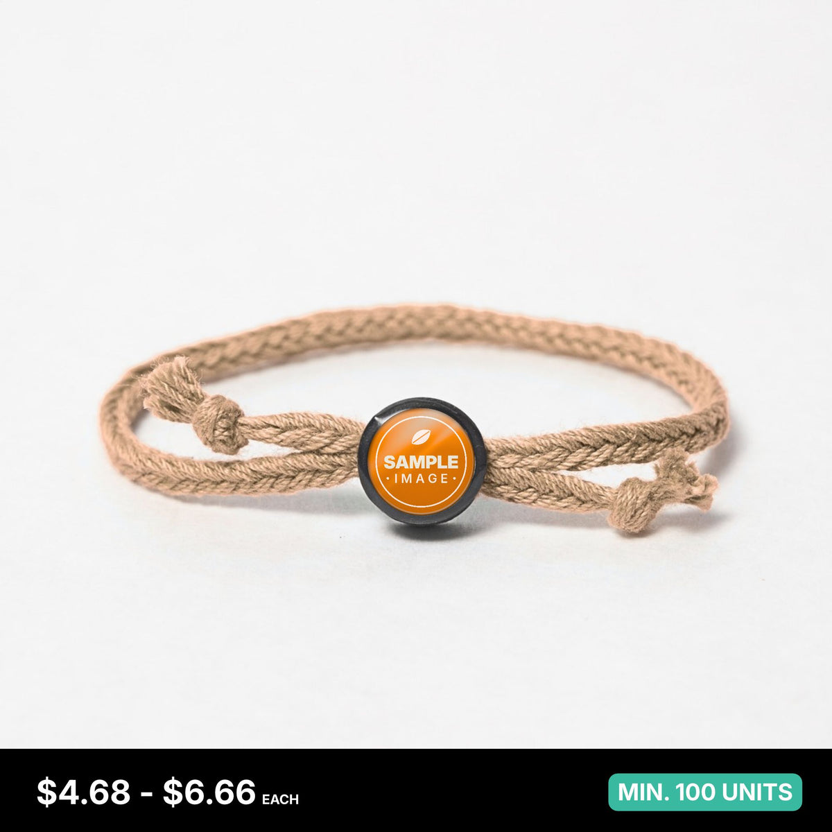 Tap-to-Phone Bracelets on Bold Weave - Clay Circle