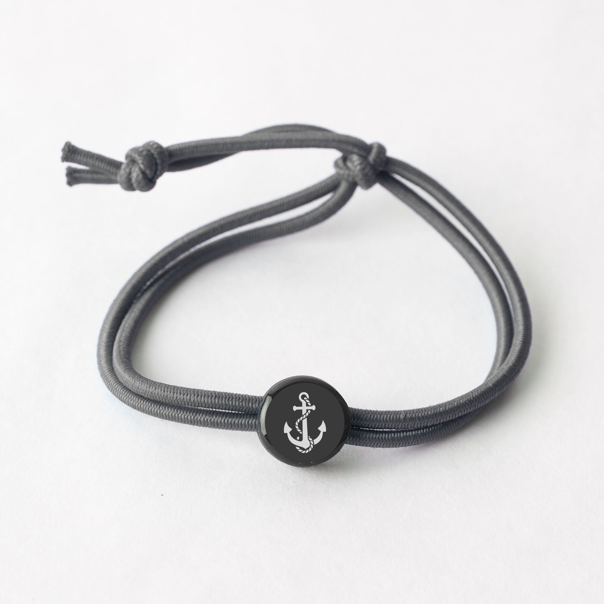 Daily Tap for Inspiration Beacon Bracelet - Anchor - Stretch Cord