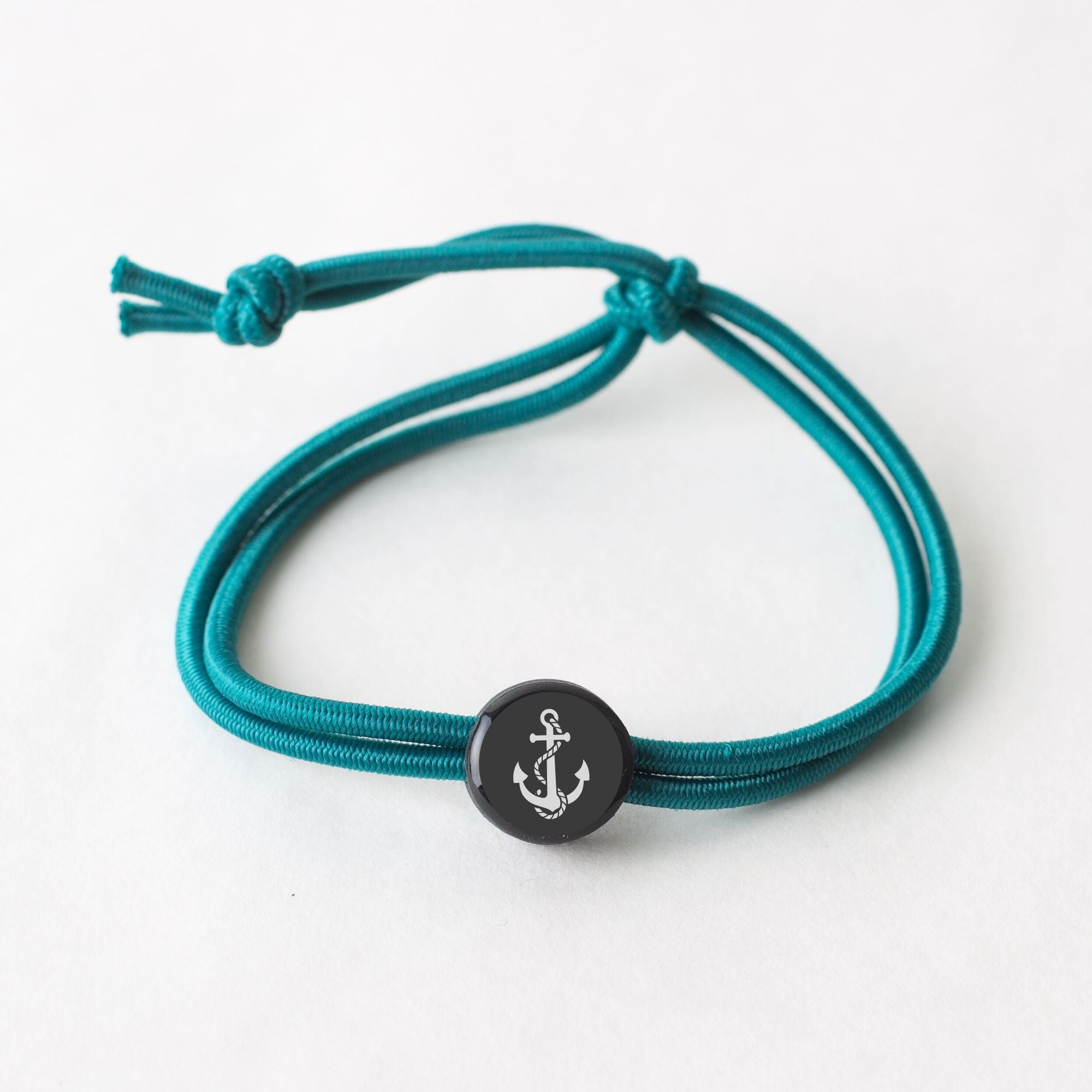 Daily Tap for Inspiration Beacon Bracelet - Anchor - Stretch Cord