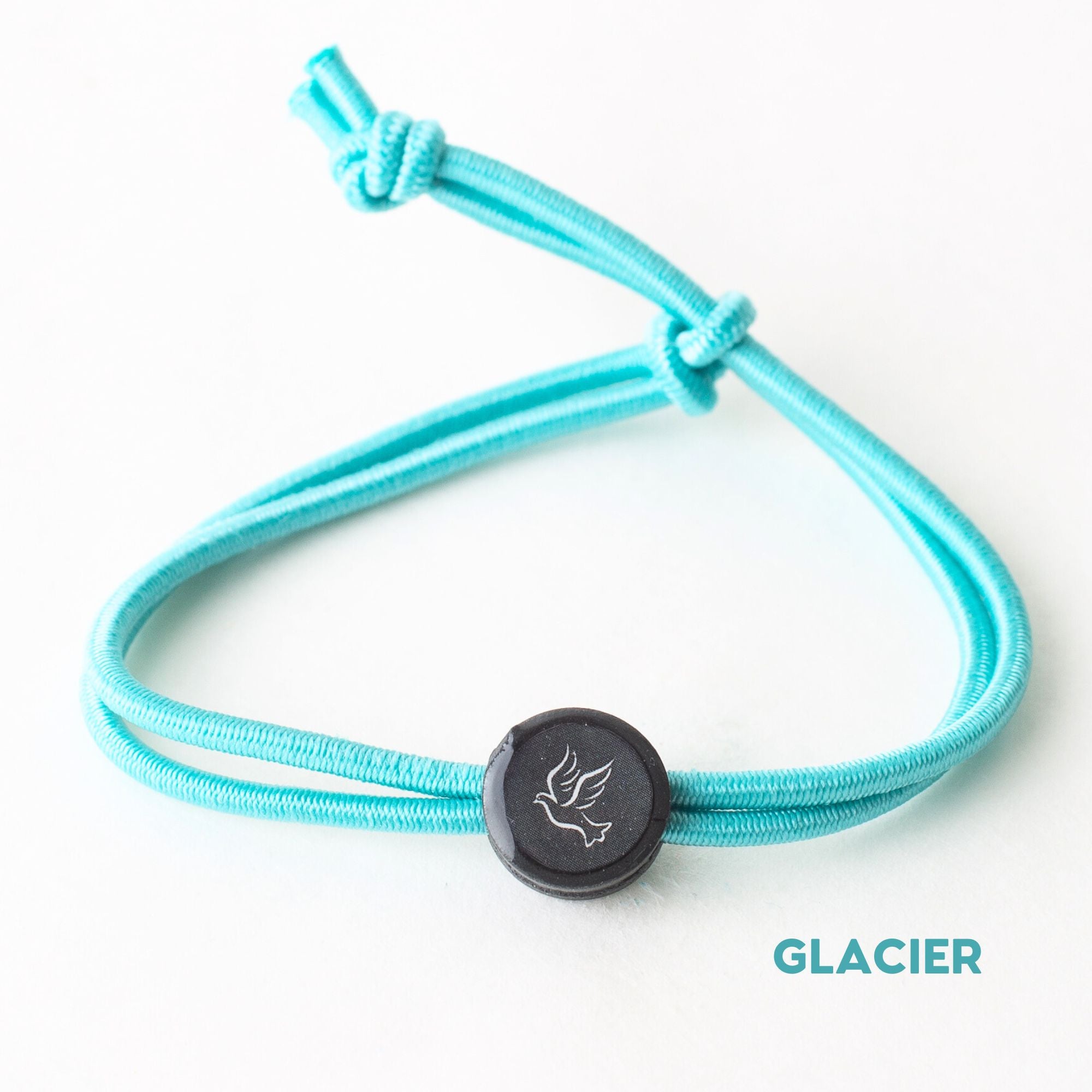 Daily Tap for Inspiration Beacon Bracelet - Dove - Stretch Cord