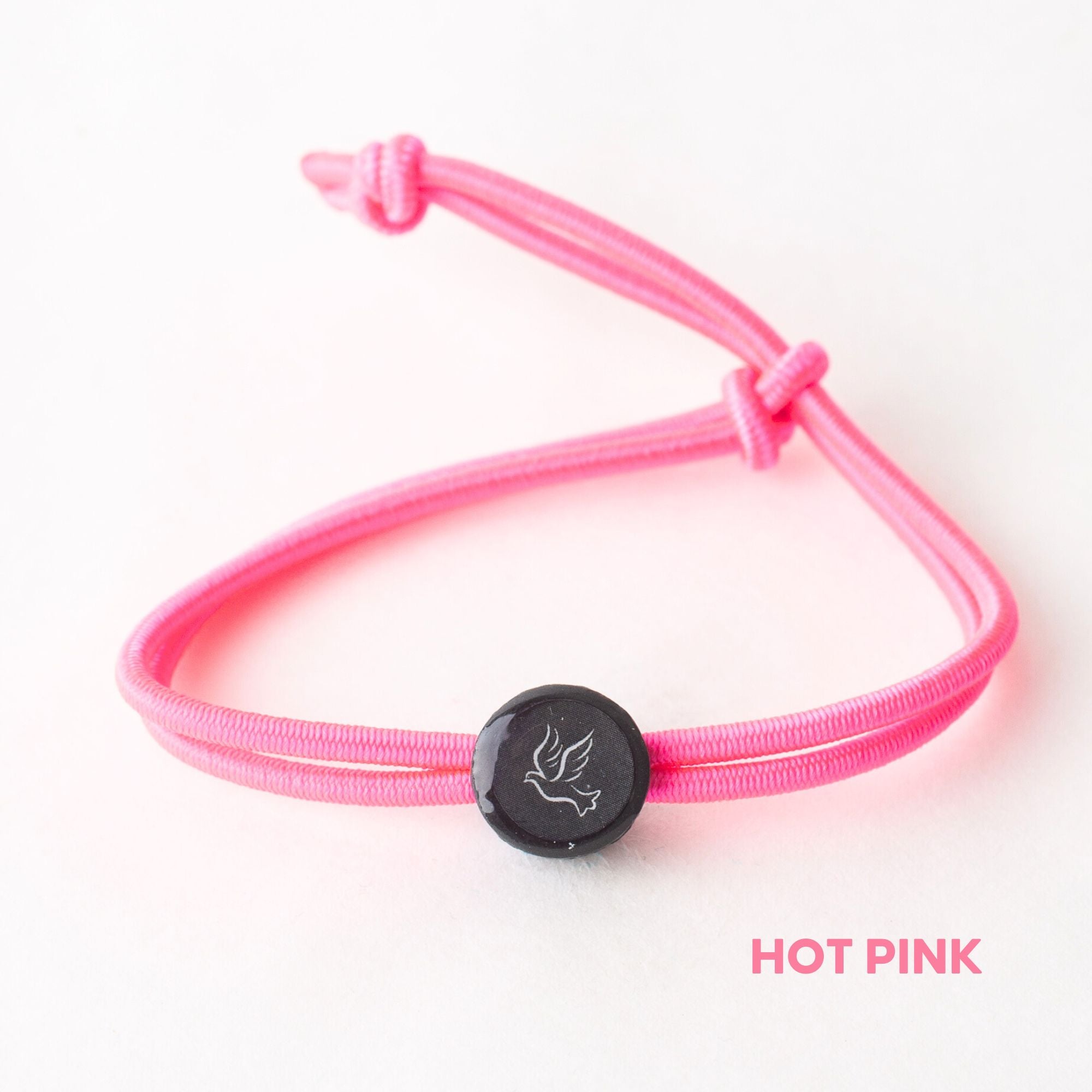 Daily Tap for Inspiration Beacon Bracelet - Dove - Stretch Cord