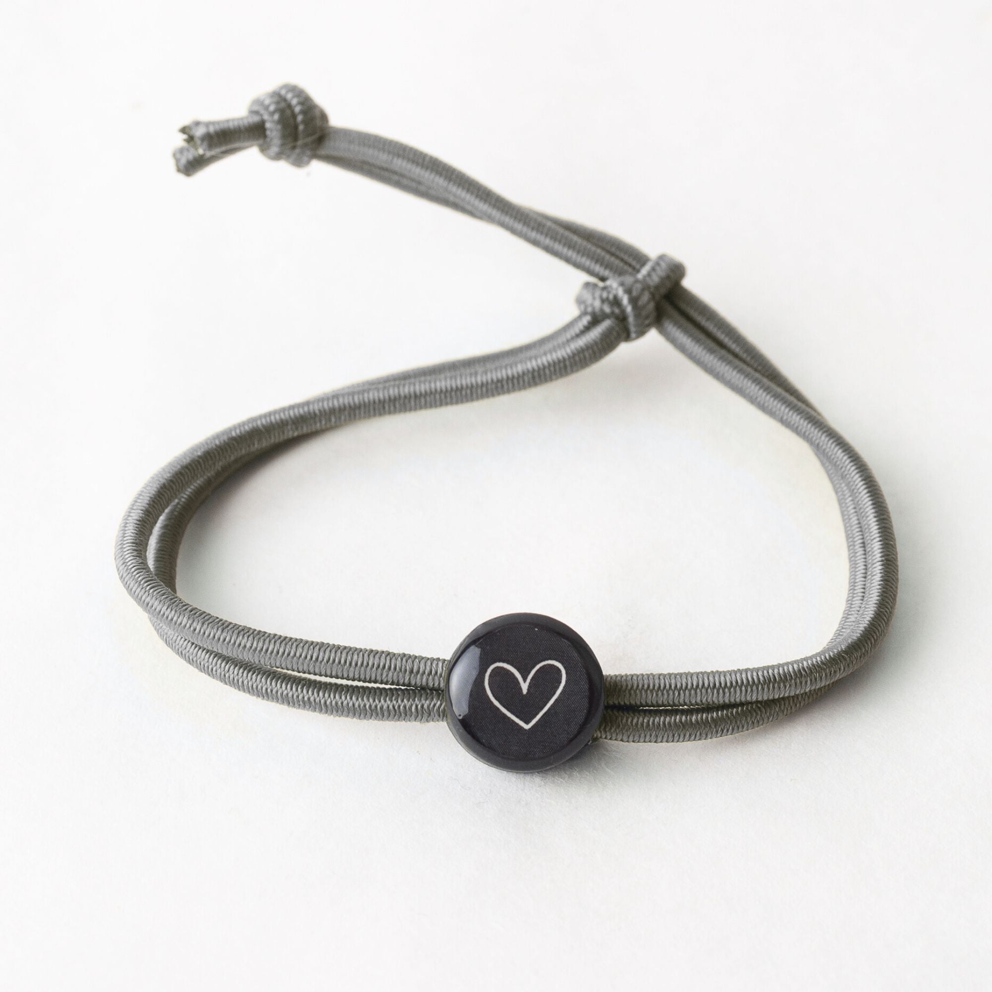 Daily Tap for Inspiration Beacon Bracelet - Heart - Stretch Cord