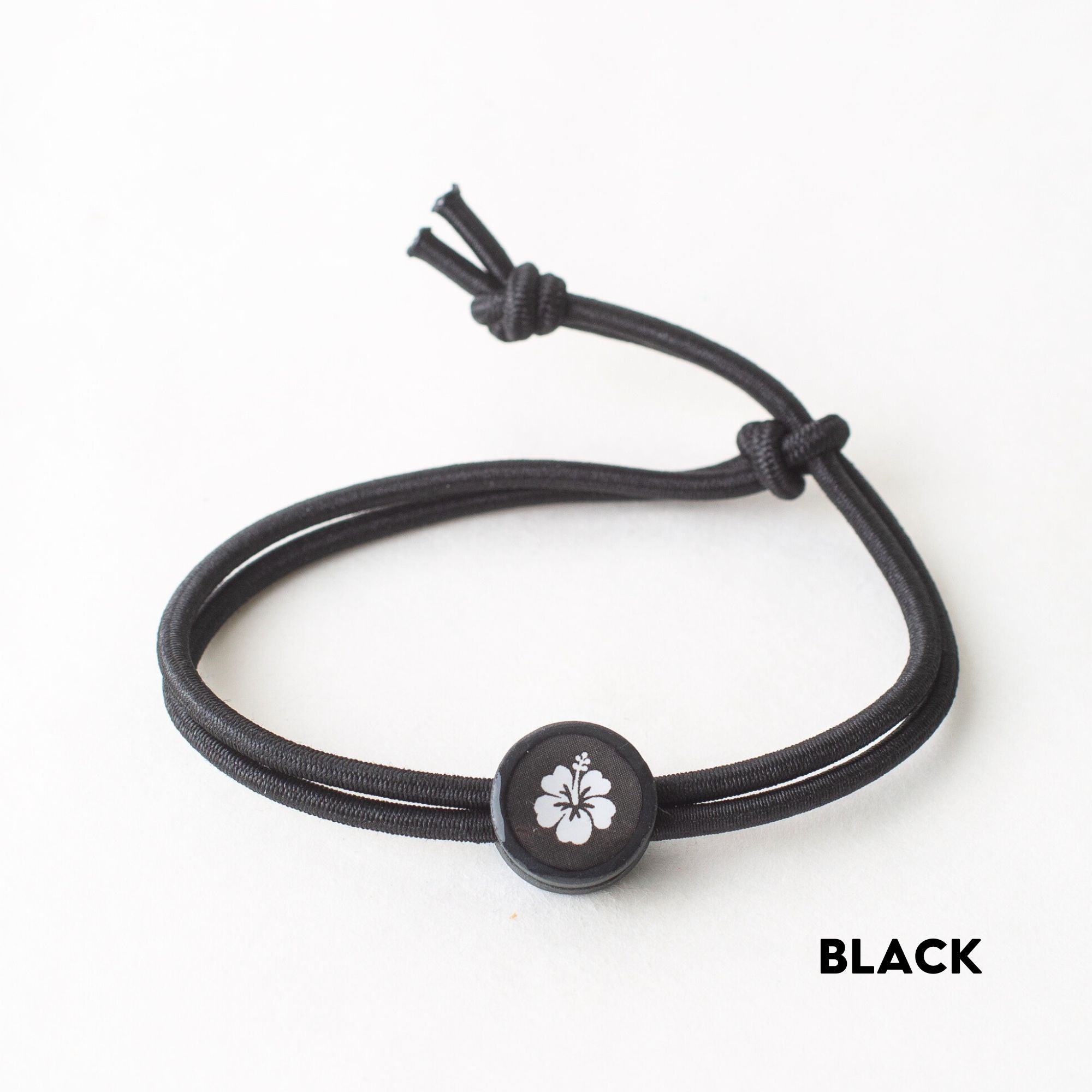 Daily Tap for Inspiration Beacon Bracelet - Hibiscus Flower - Stretch Cord