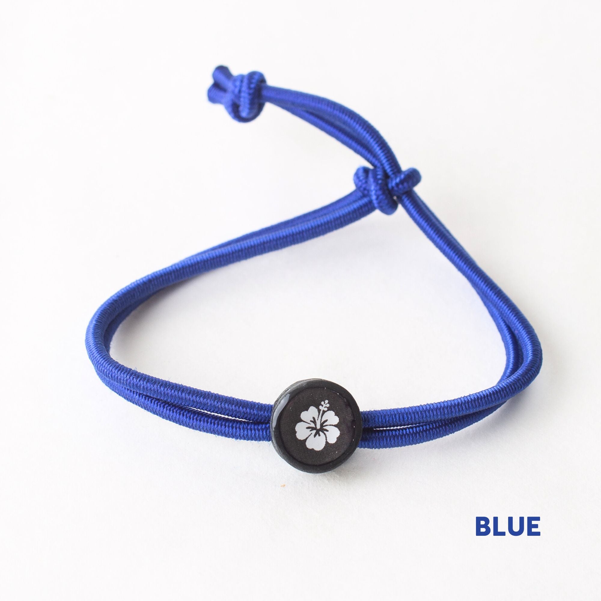 Daily Tap for Inspiration Beacon Bracelet - Hibiscus Flower - Stretch Cord