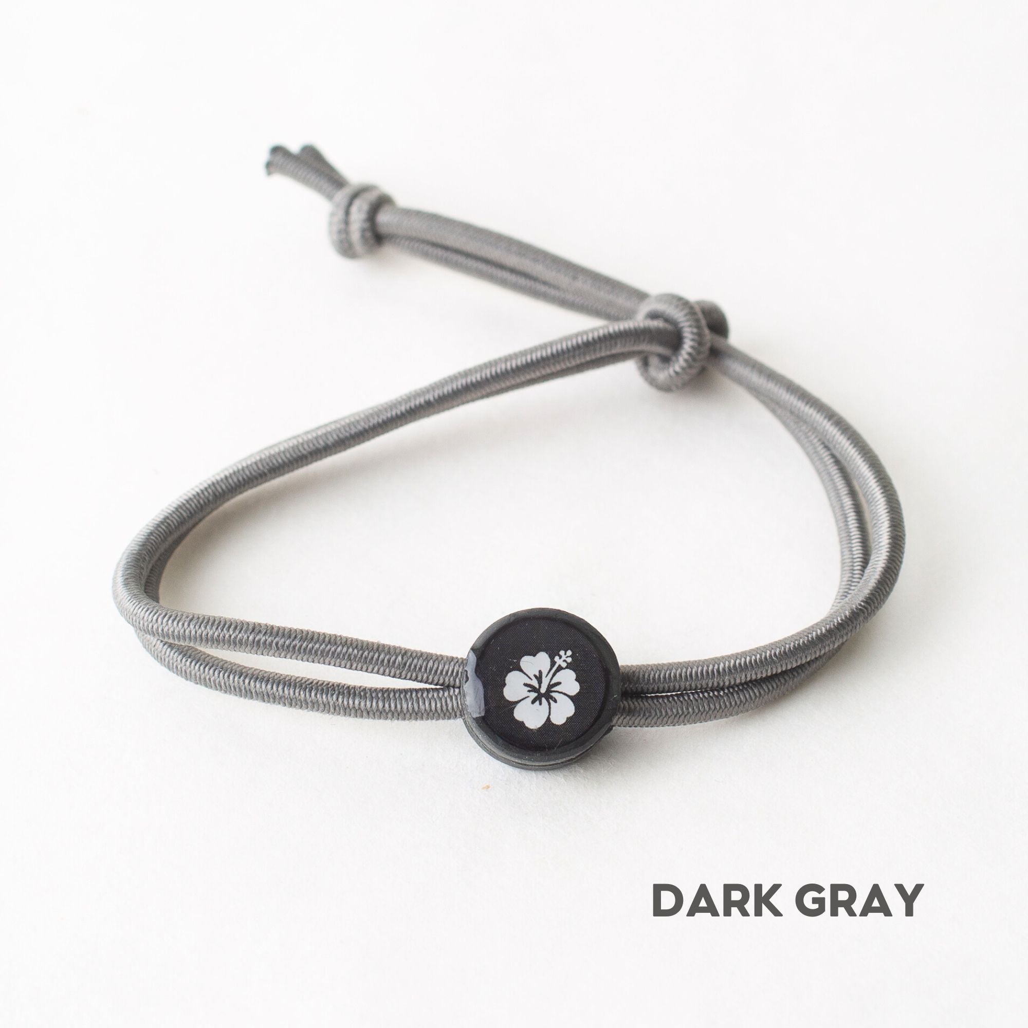 Daily Tap for Inspiration Beacon Bracelet - Hibiscus Flower - Stretch Cord