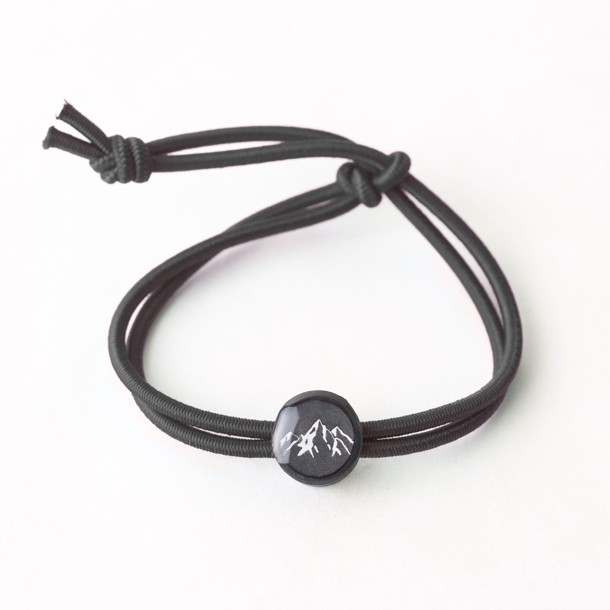 Daily Tap for Inspiration Beacon Bracelet - Mountains - Stretch Cord