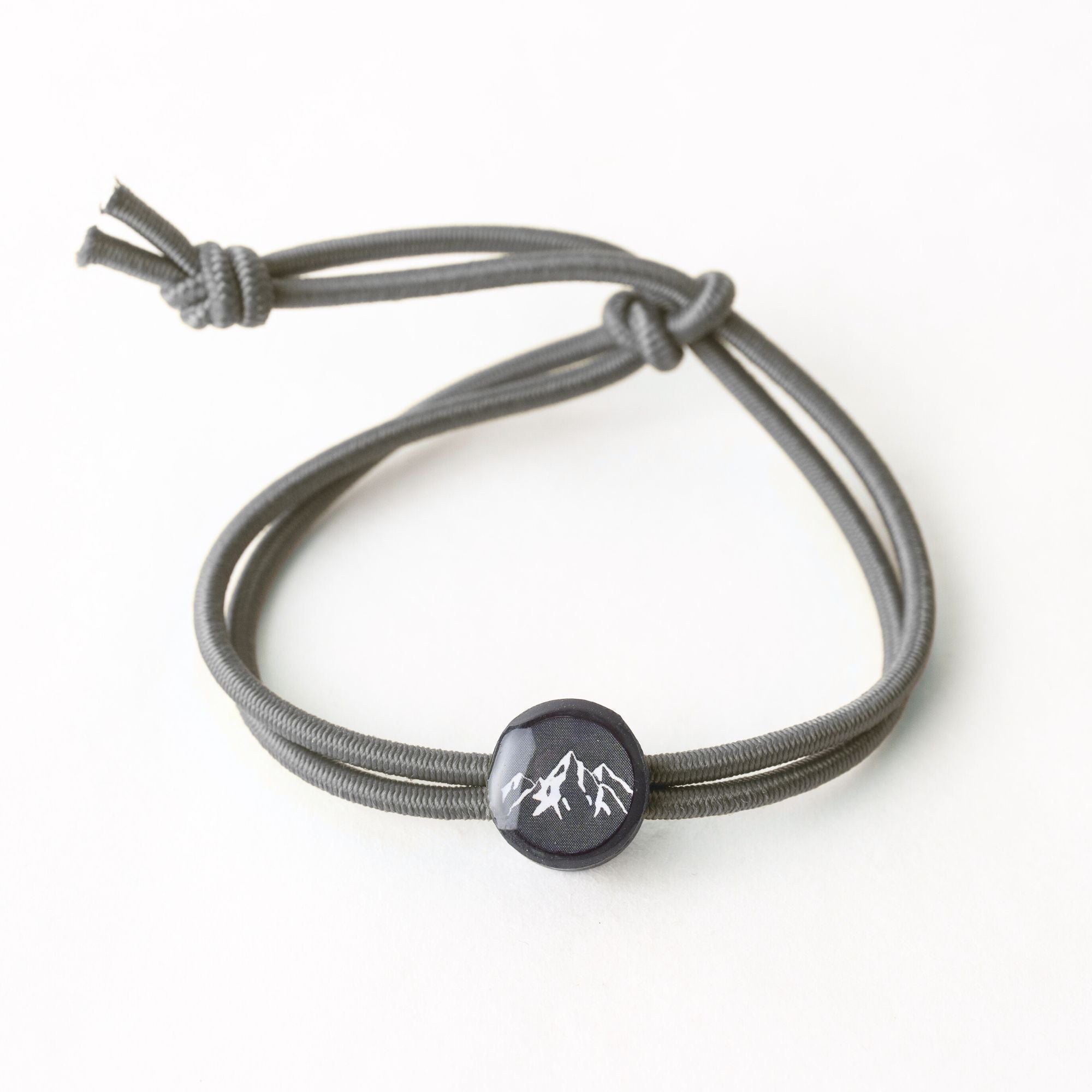 Daily Tap for Inspiration Beacon Bracelet - Mountains - Stretch Cord