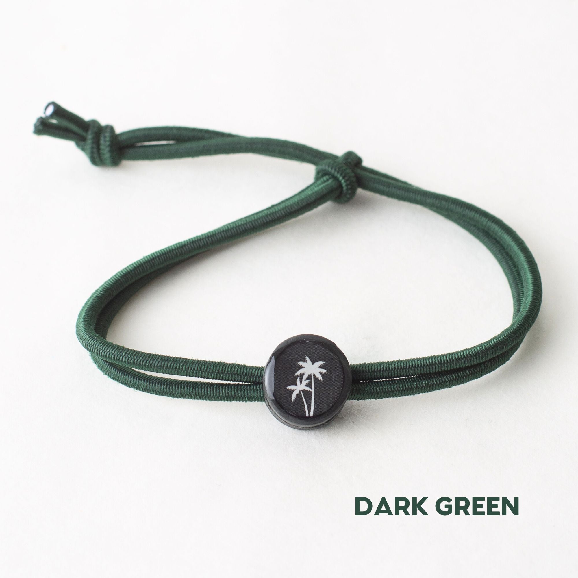 Daily Tap for Inspiration Beacon Bracelet - Palm Tree - Stretch Cord