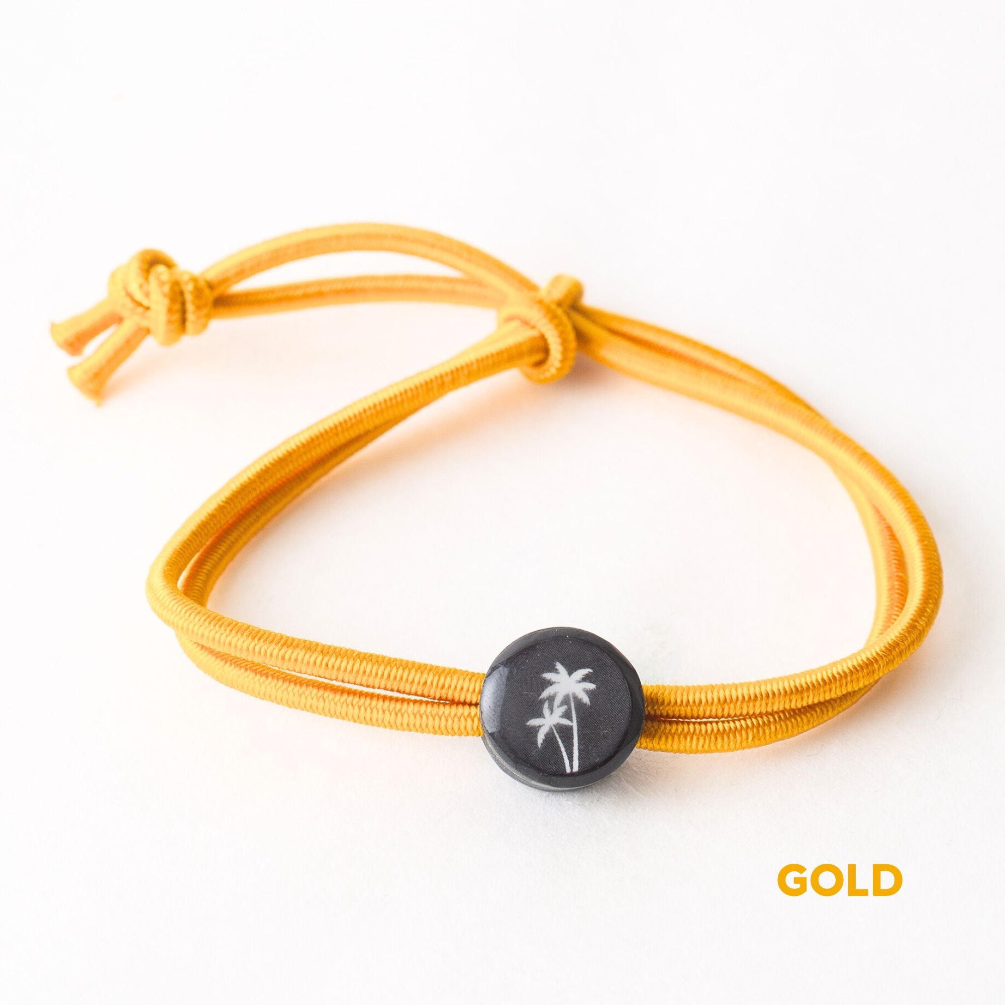 Daily Tap for Inspiration Beacon Bracelet - Palm Tree - Stretch Cord