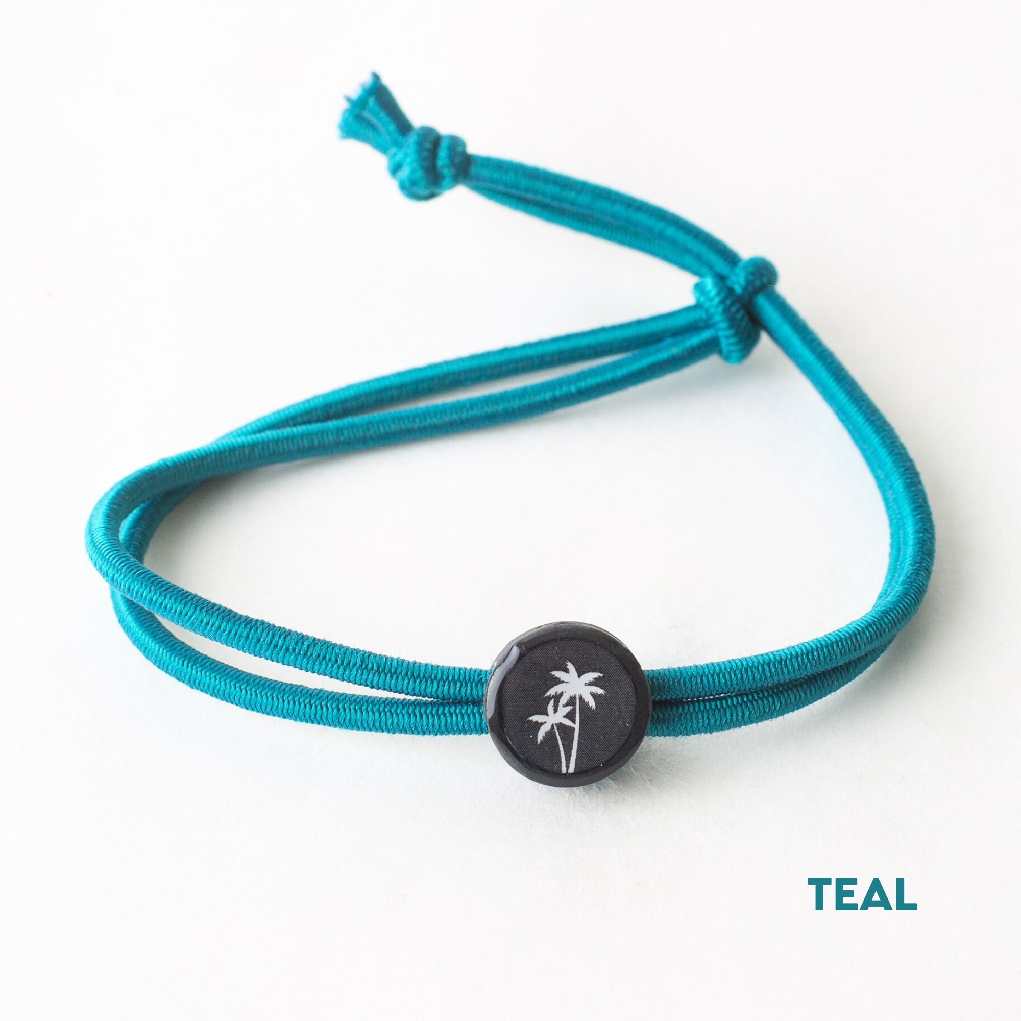 Daily Tap for Inspiration Beacon Bracelet - Palm Tree - Stretch Cord