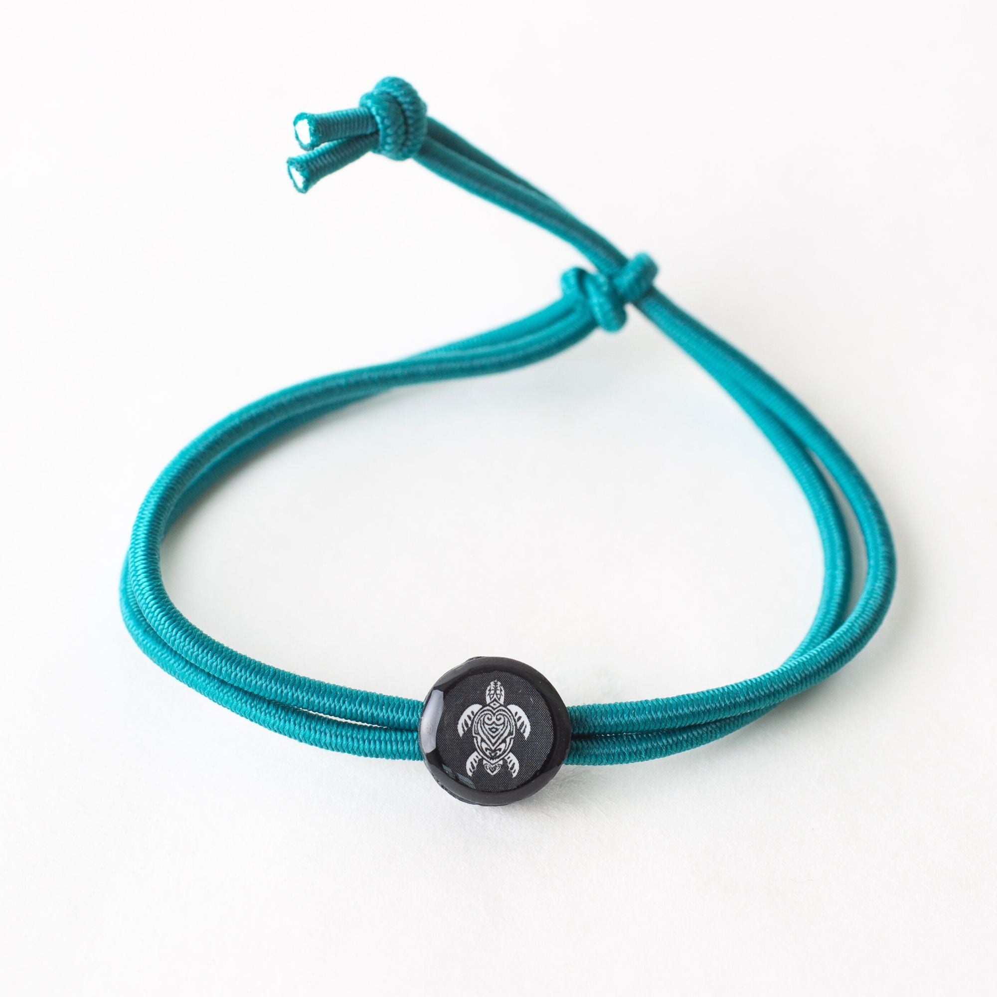 Daily Tap for Inspiration Beacon Bracelet - Sea Turtle - Stretch Cord