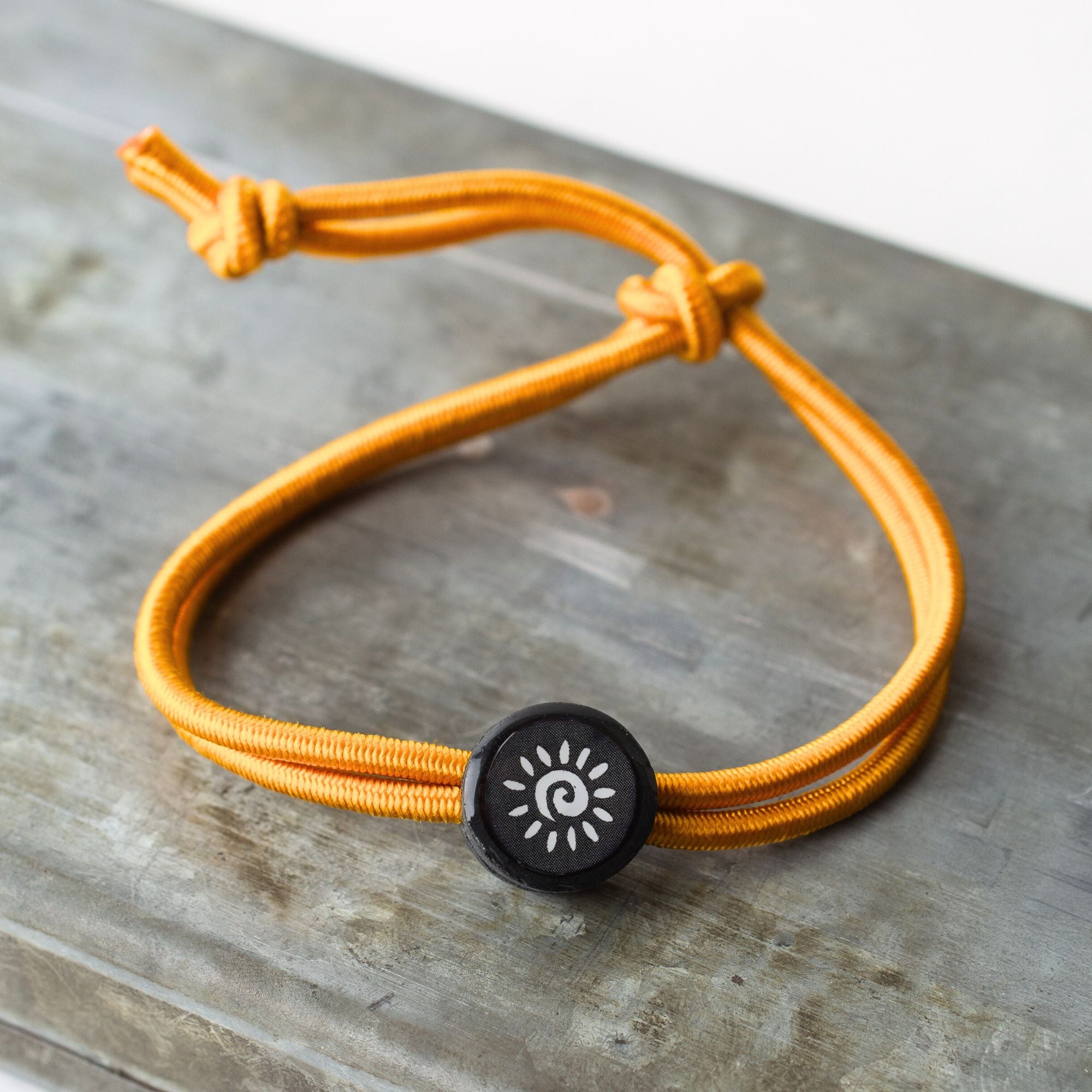 Daily Tap for Inspiration Beacon Bracelet - Sunshine - Stretch Cord