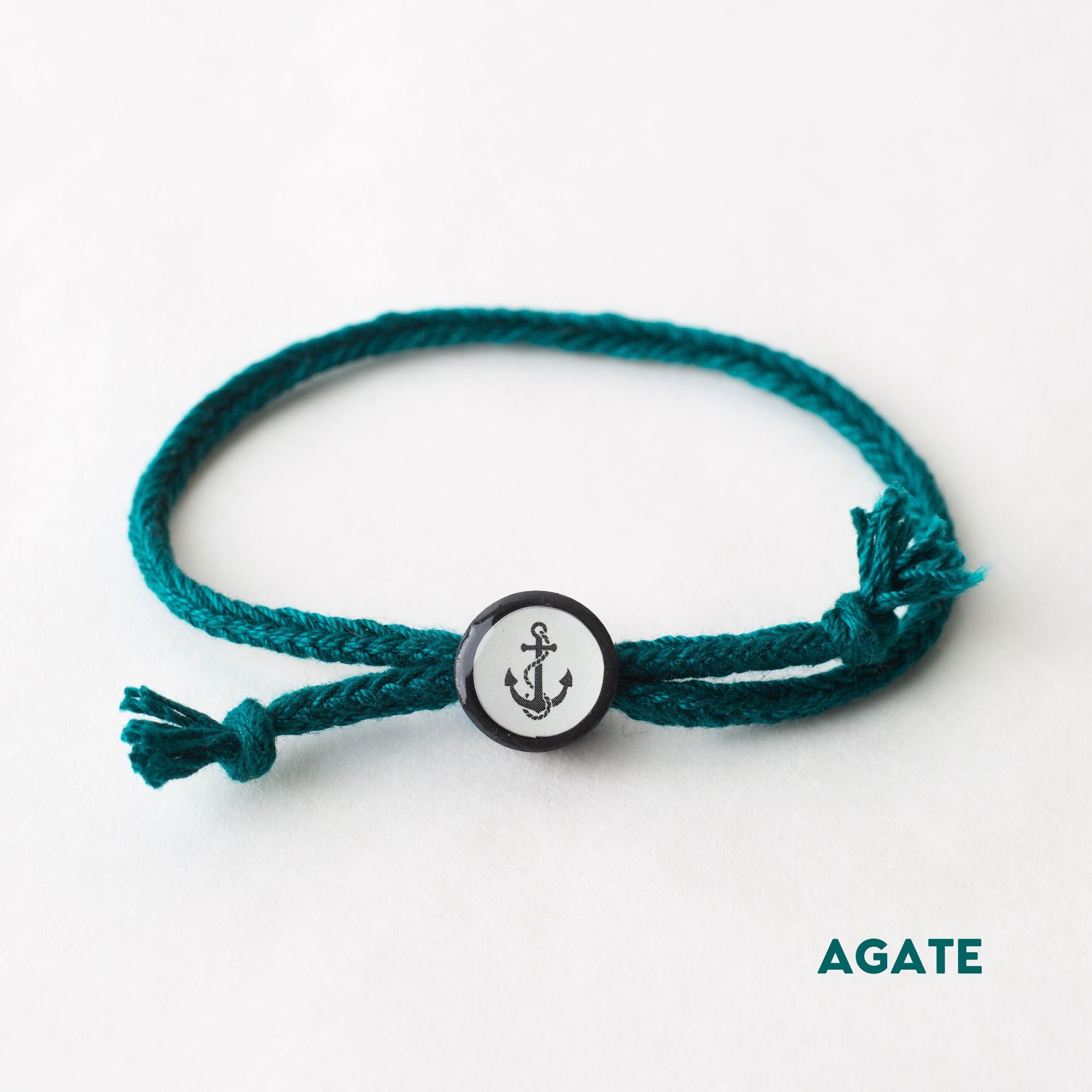 Daily Tap for Inspiration Beacon Bracelet - Anchor - Woven Cord