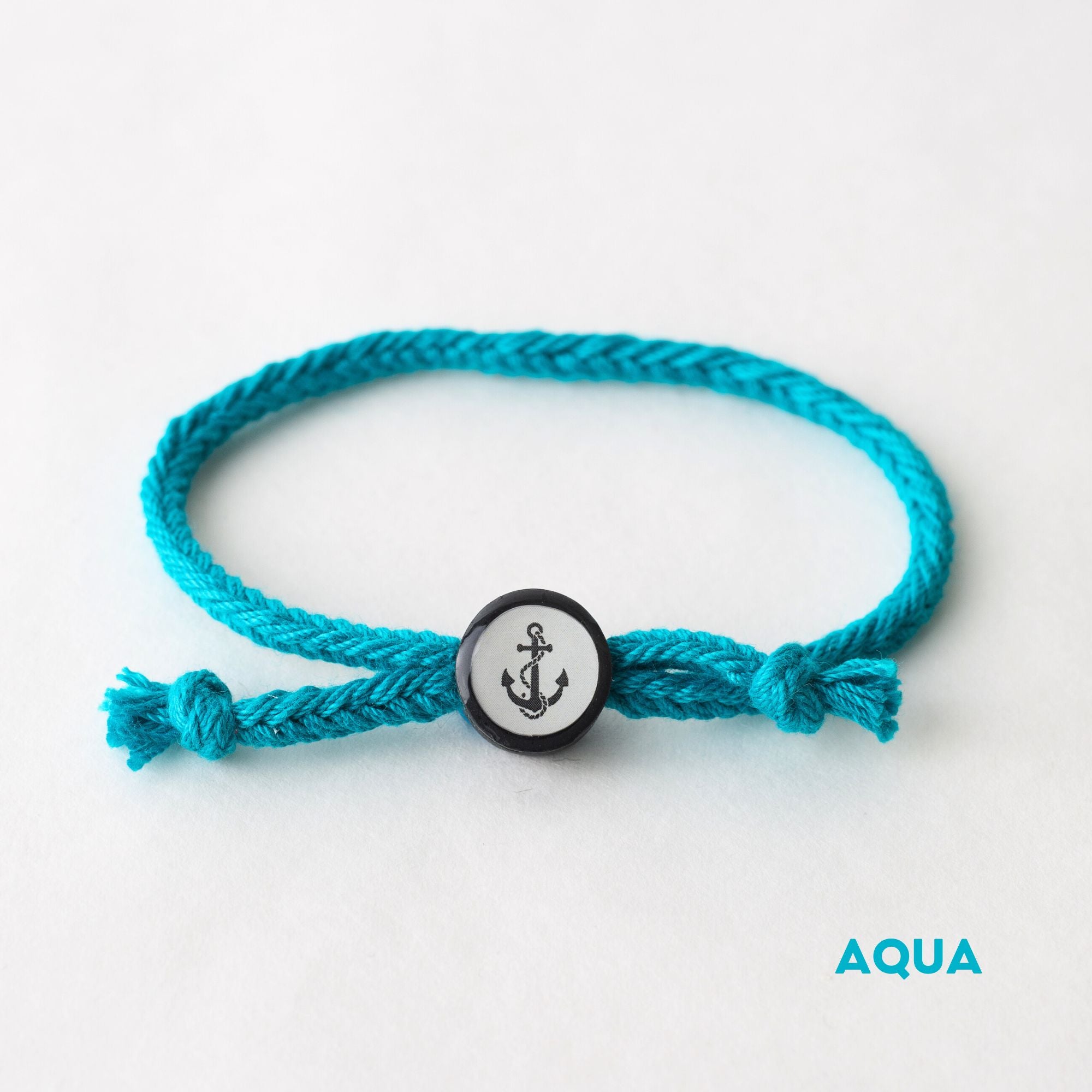 Daily Tap for Inspiration Beacon Bracelet - Anchor - Woven Cord