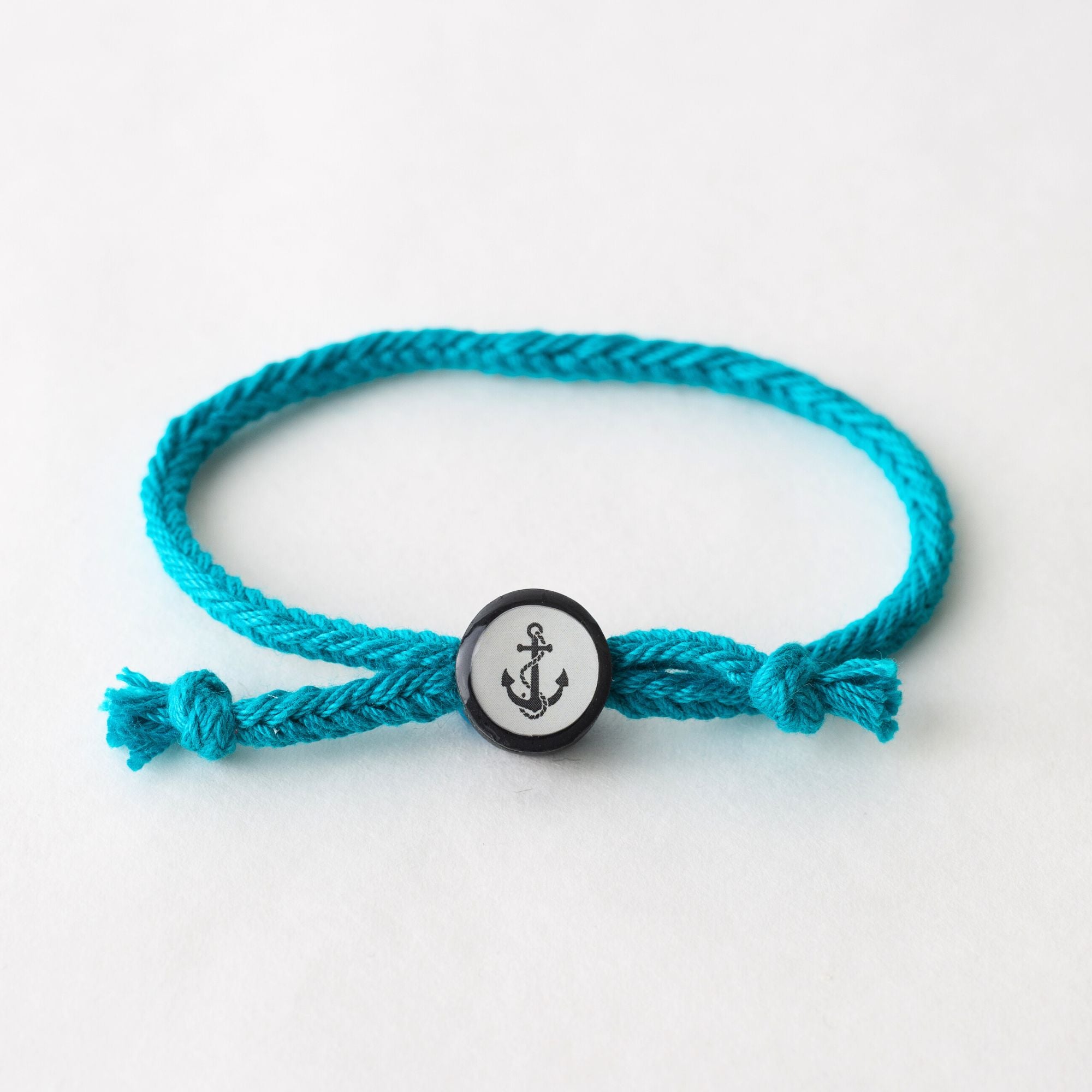 Daily Tap for Inspiration Beacon Bracelet - Anchor - Woven Cord