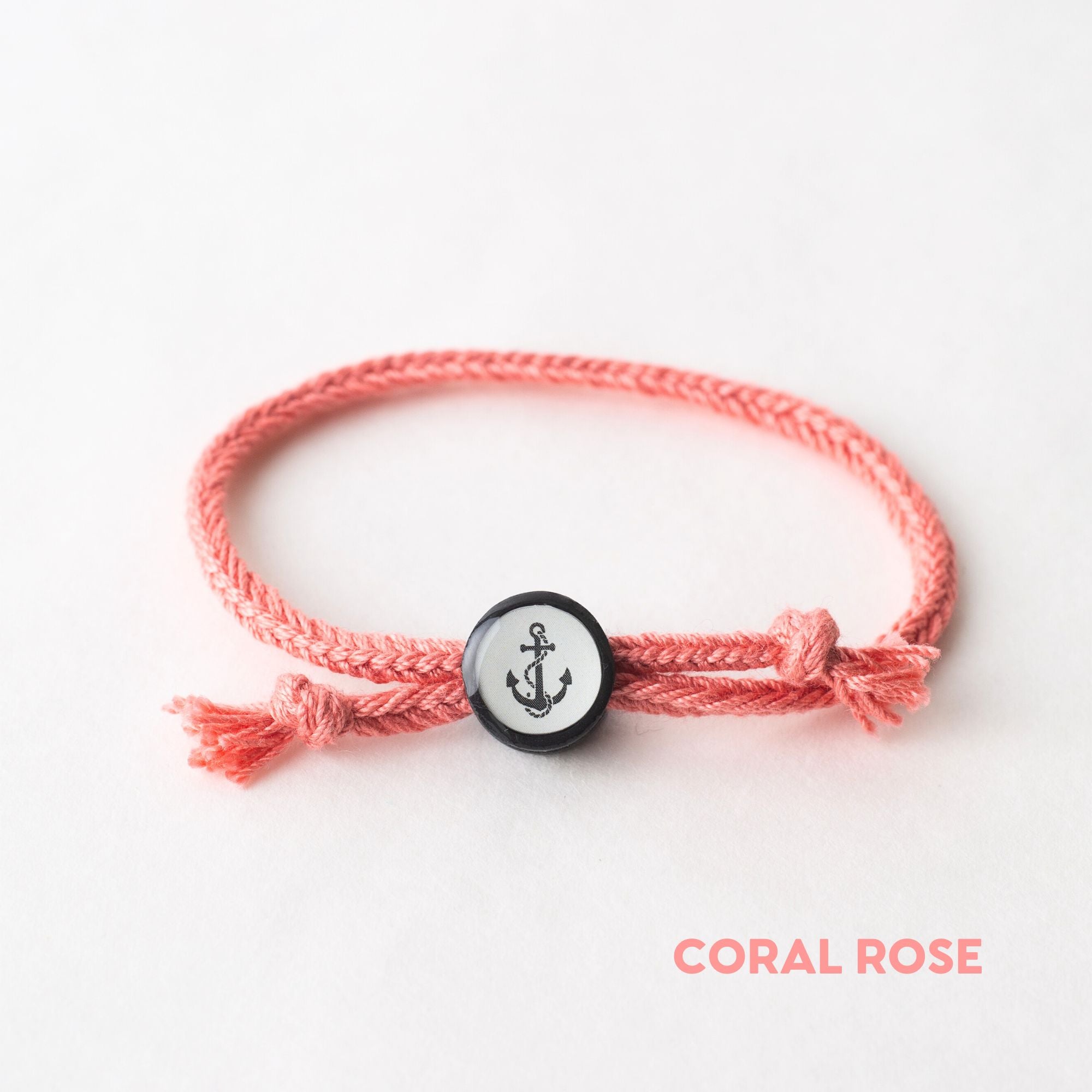 Daily Tap for Inspiration Beacon Bracelet - Anchor - Woven Cord