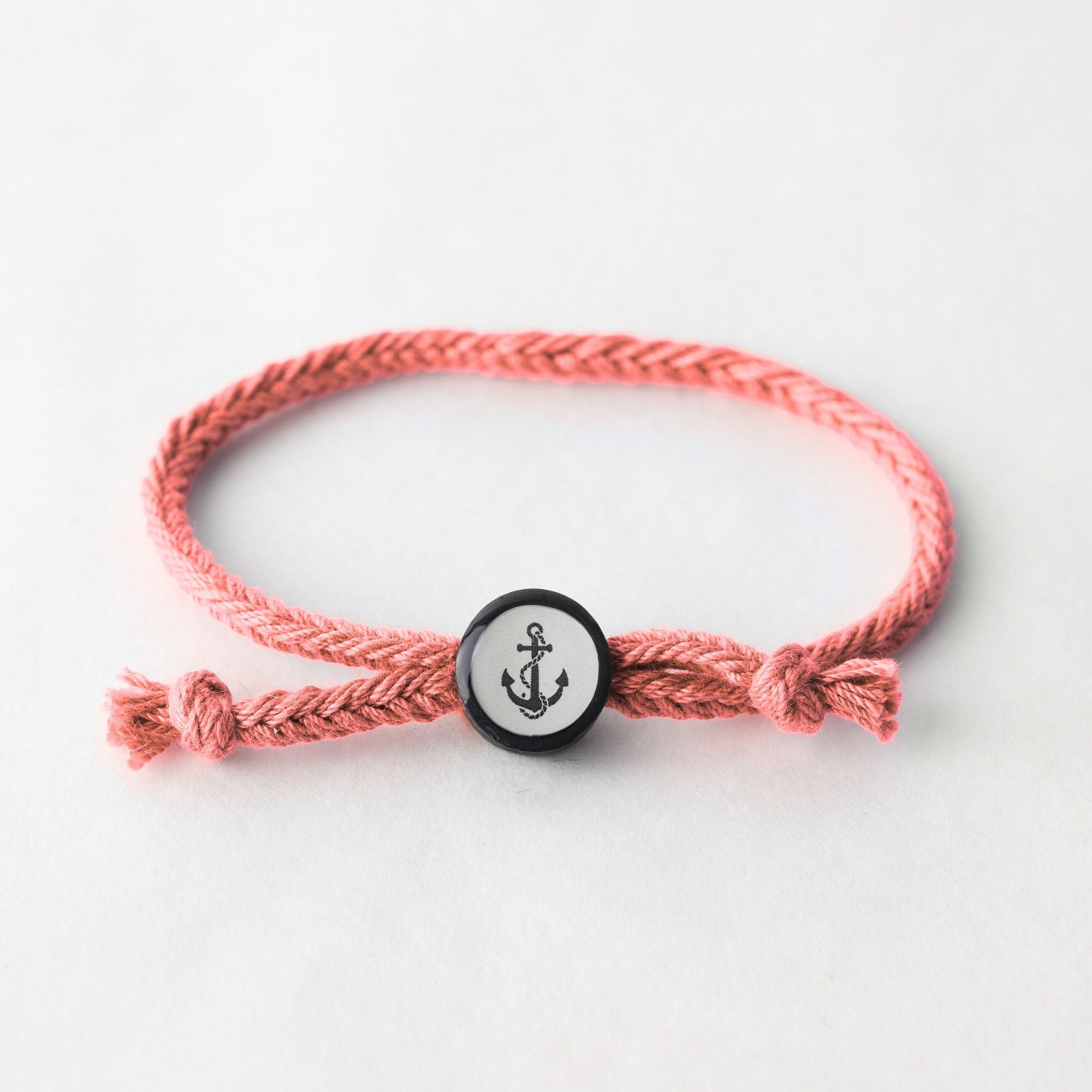 Daily Tap for Inspiration Beacon Bracelet - Anchor - Woven Cord
