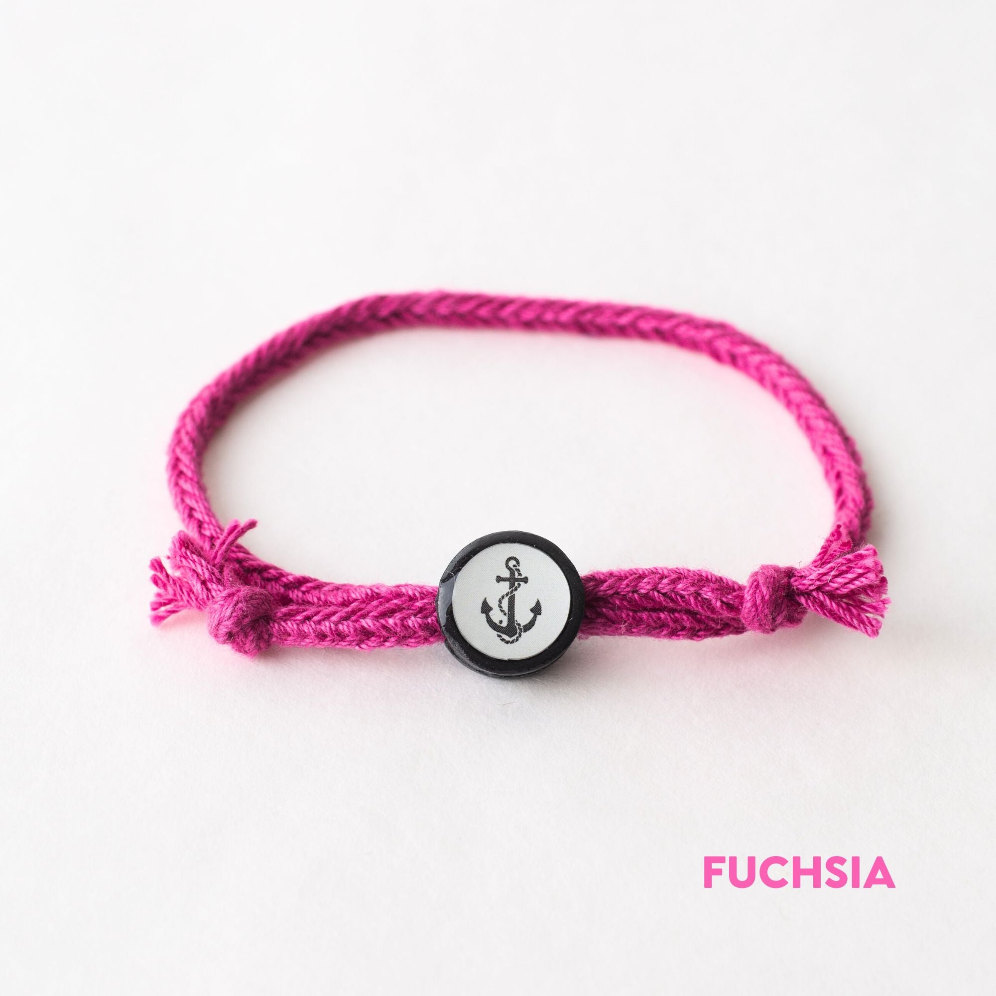 Daily Tap for Inspiration Beacon Bracelet - Anchor - Woven Cord