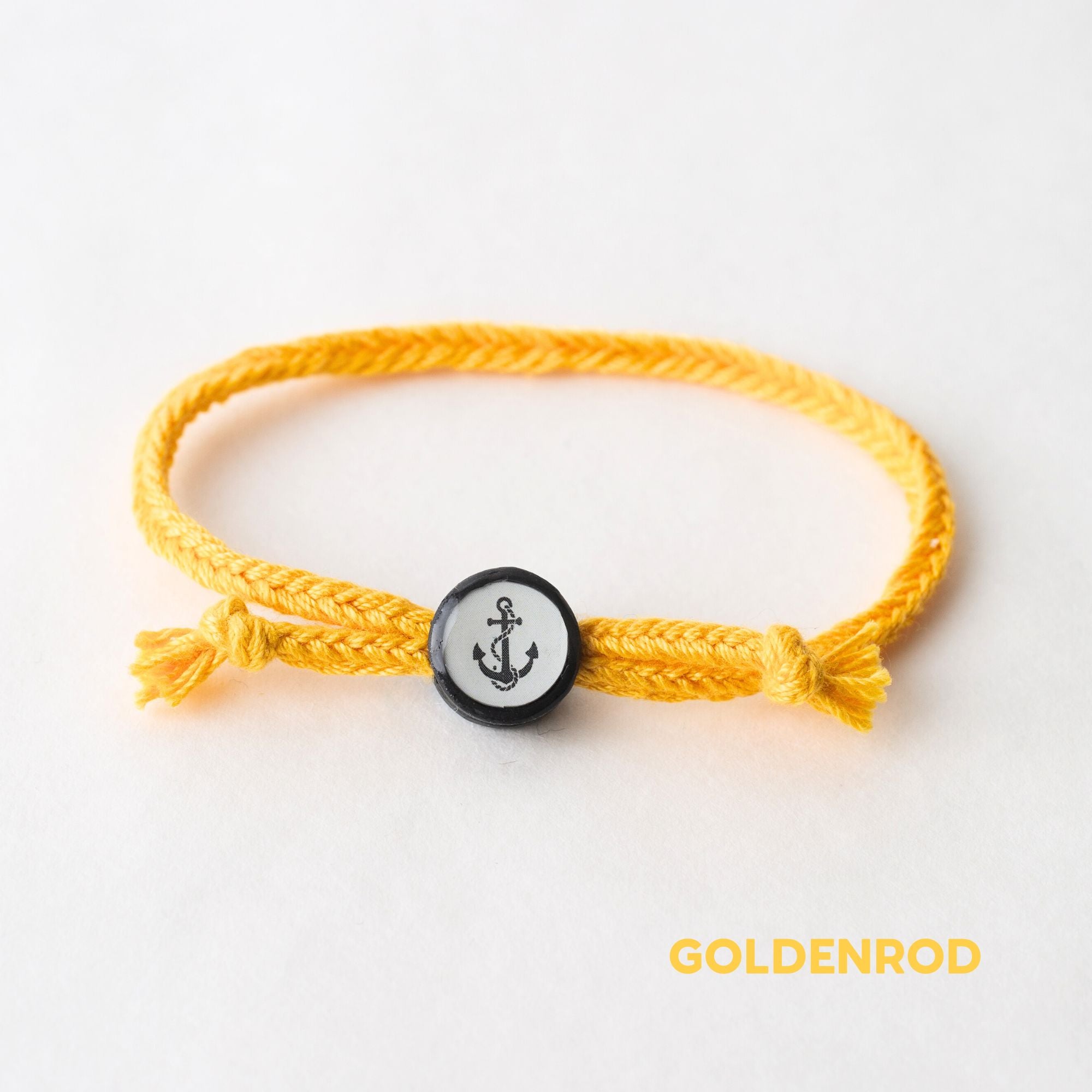 Daily Tap for Inspiration Beacon Bracelet - Anchor - Woven Cord