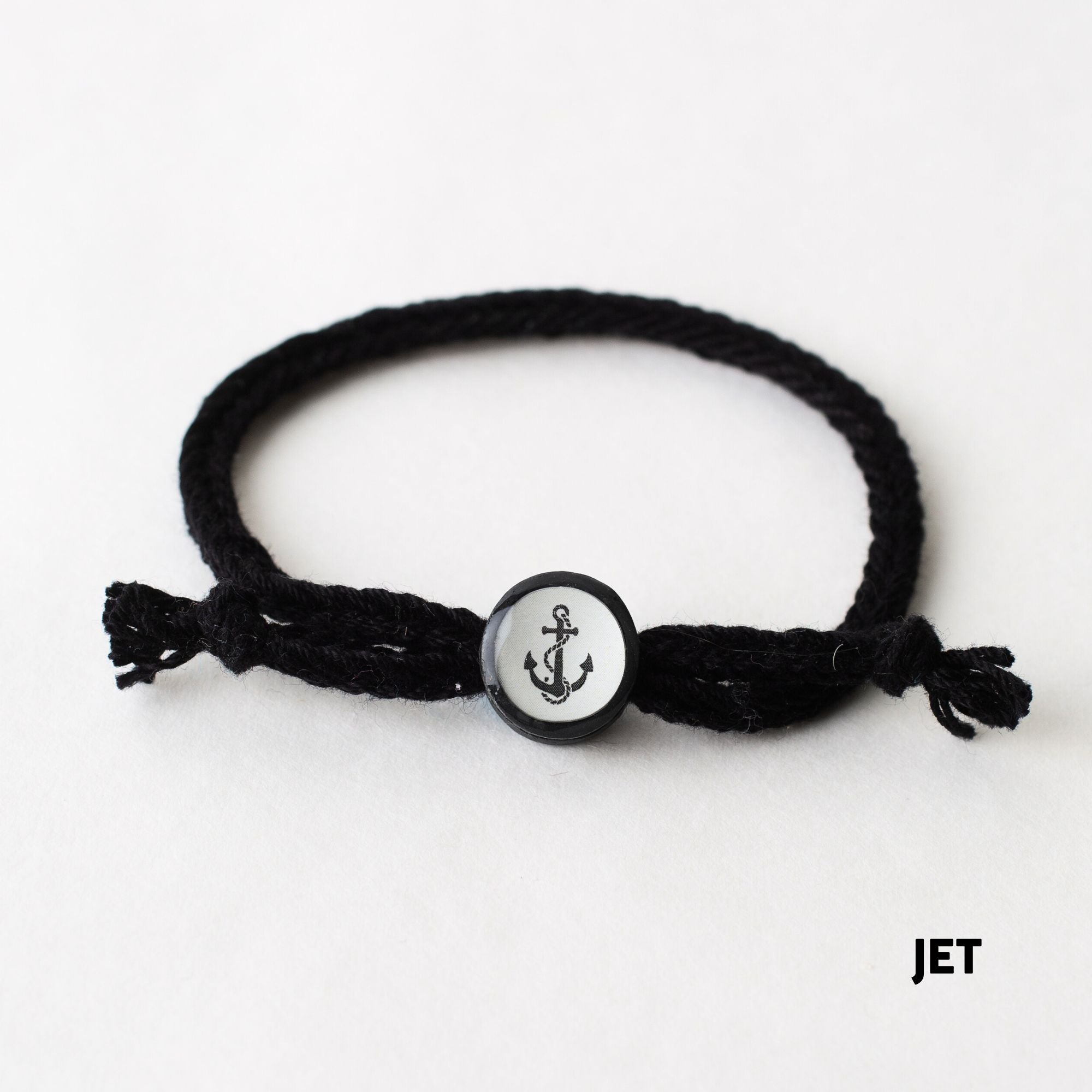 Daily Tap for Inspiration Beacon Bracelet - Anchor - Woven Cord