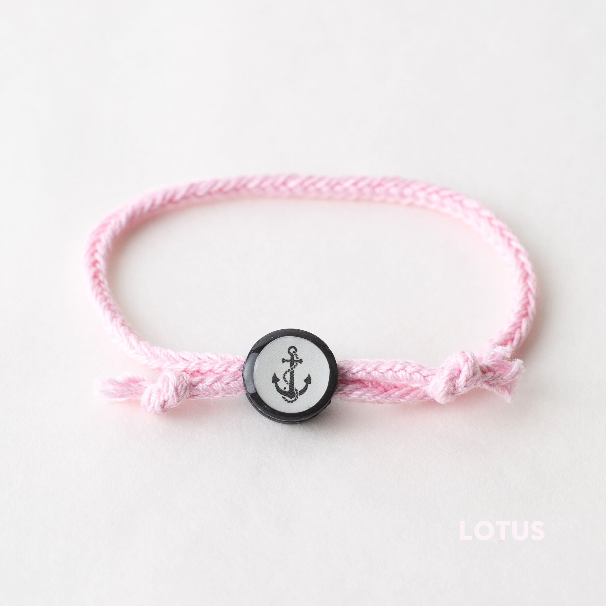 Daily Tap for Inspiration Beacon Bracelet - Anchor - Woven Cord