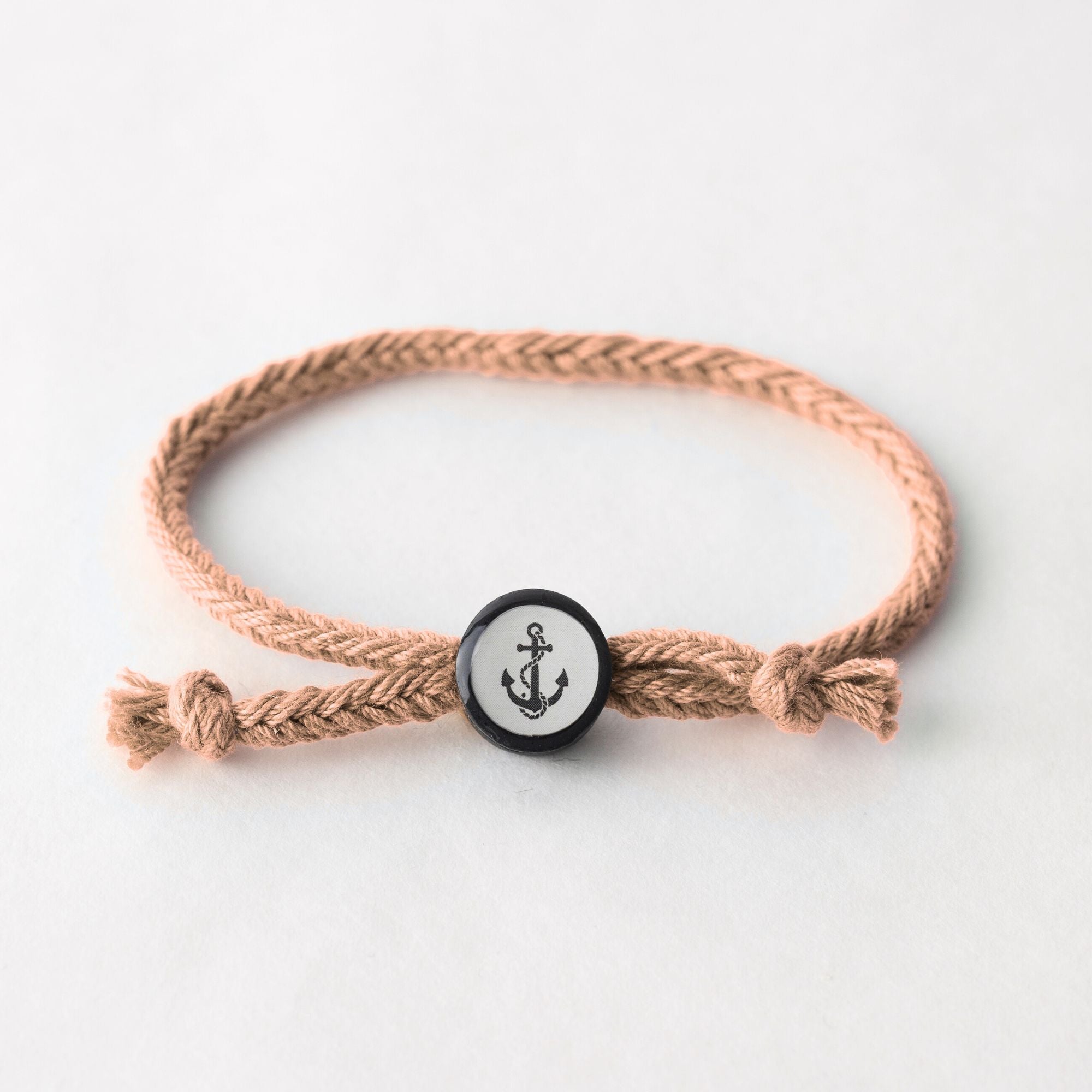 Daily Tap for Inspiration Beacon Bracelet - Anchor - Woven Cord