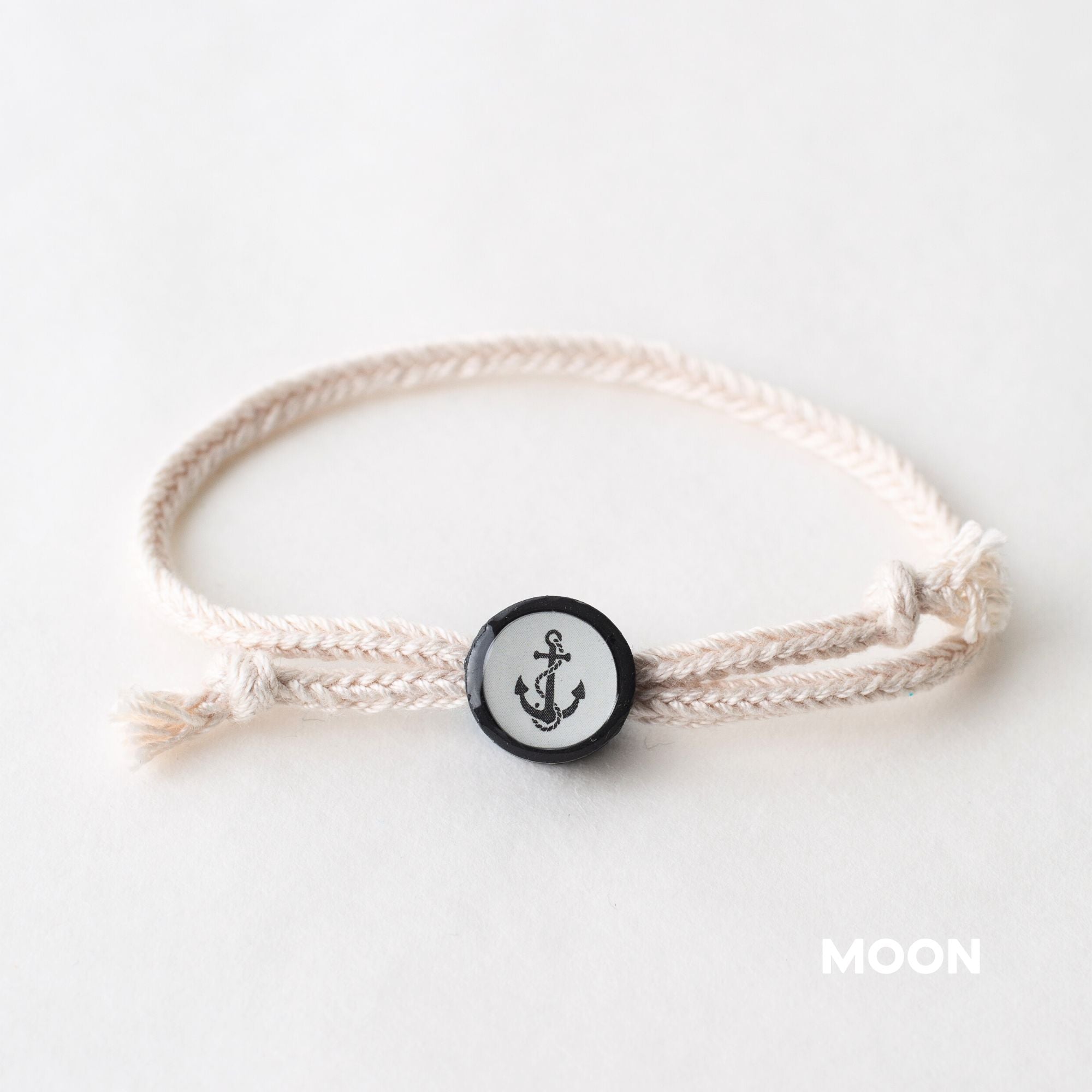 Daily Tap for Inspiration Beacon Bracelet - Anchor - Woven Cord
