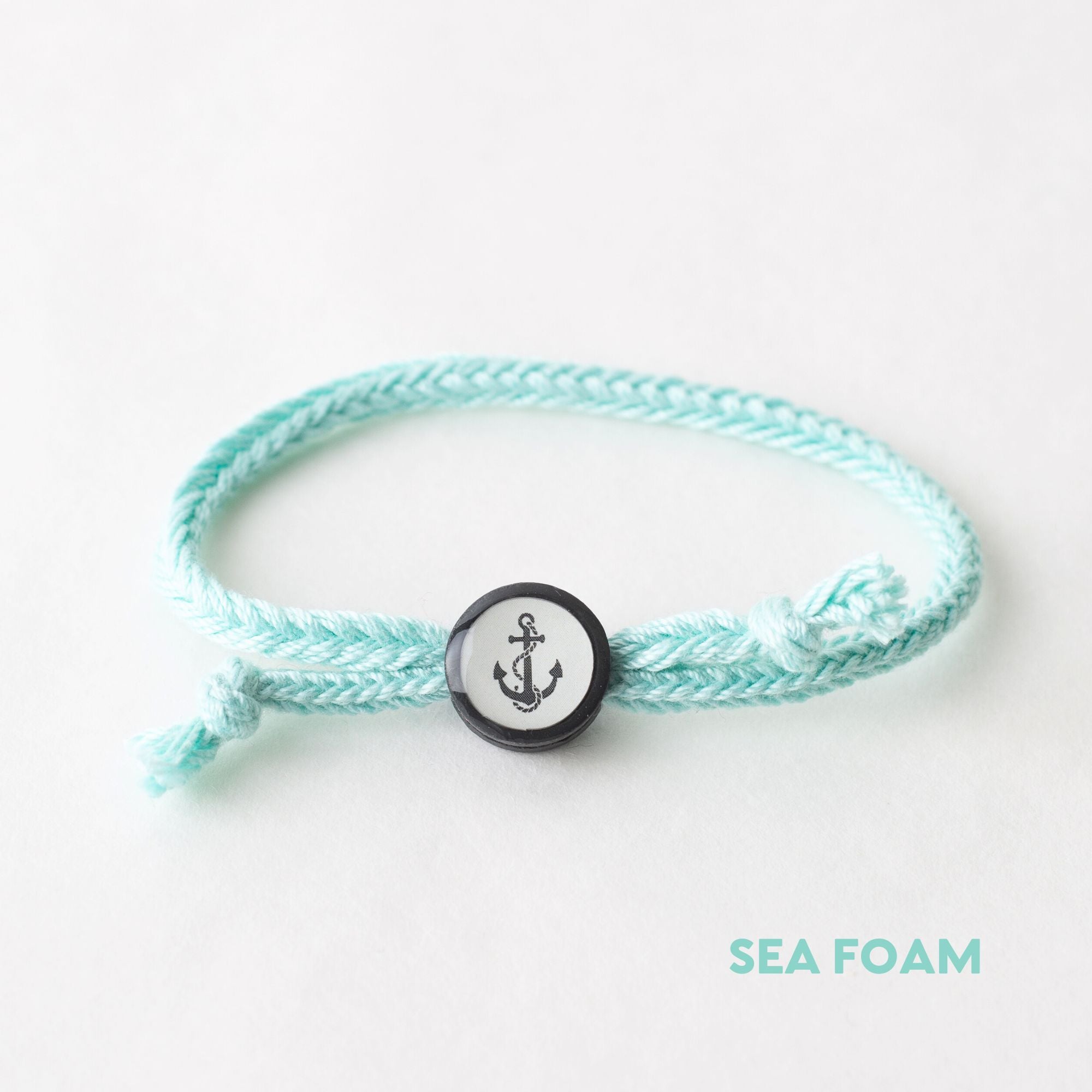 Daily Tap for Inspiration Beacon Bracelet - Anchor - Woven Cord