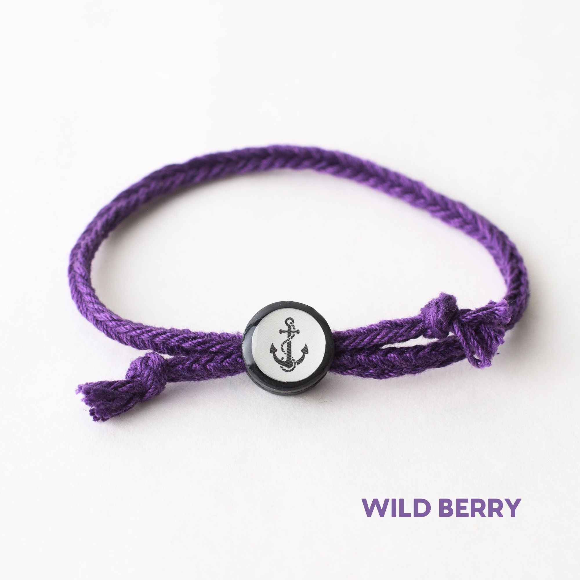 Daily Tap for Inspiration Beacon Bracelet - Anchor - Woven Cord