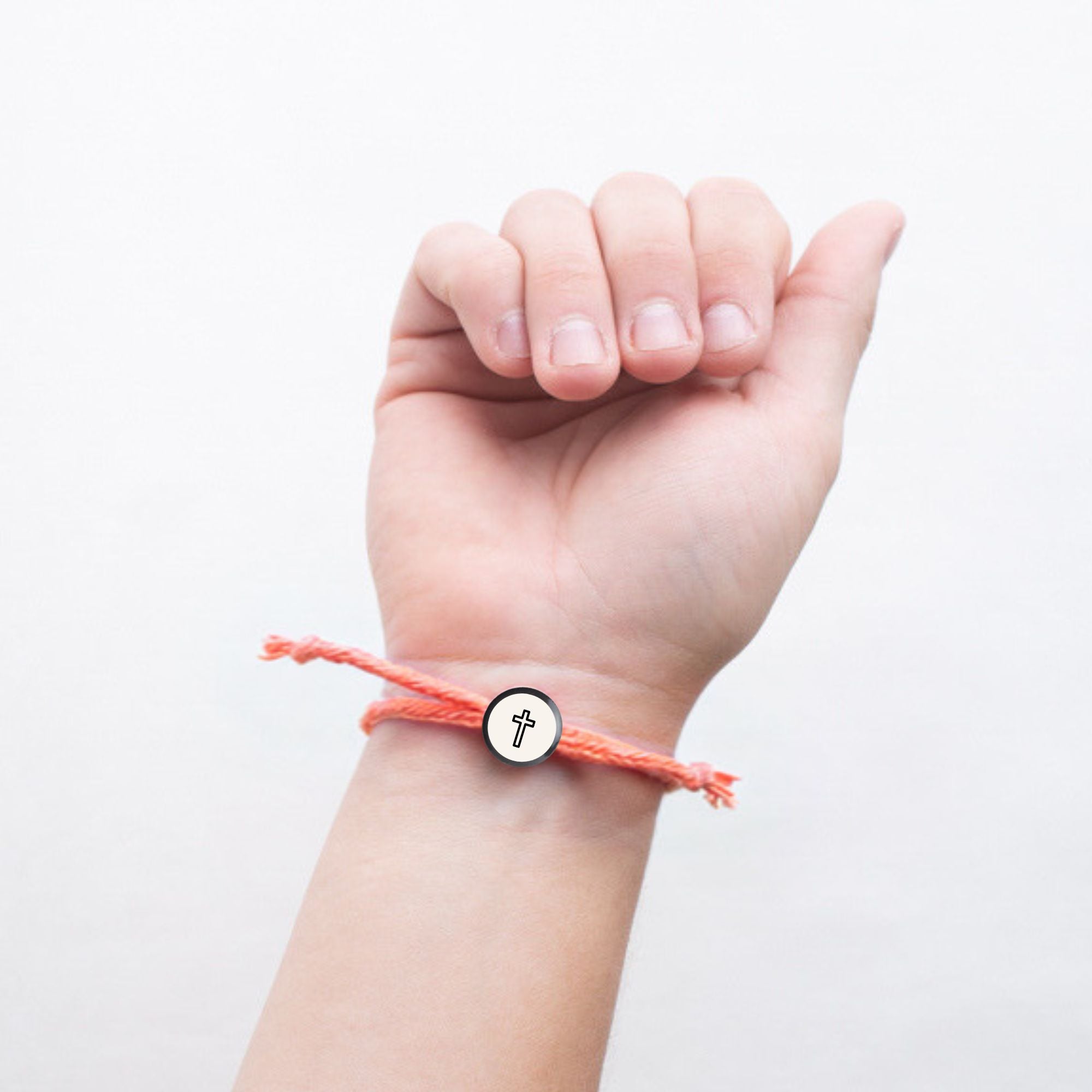 Daily Tap for Bible Verse Beacon Bracelet - Cross - Woven Cord