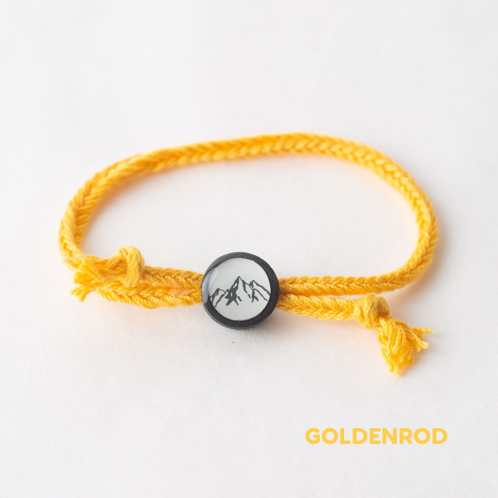 Daily Tap for Inspiration Beacon Bracelet - Mountains - Woven Cord
