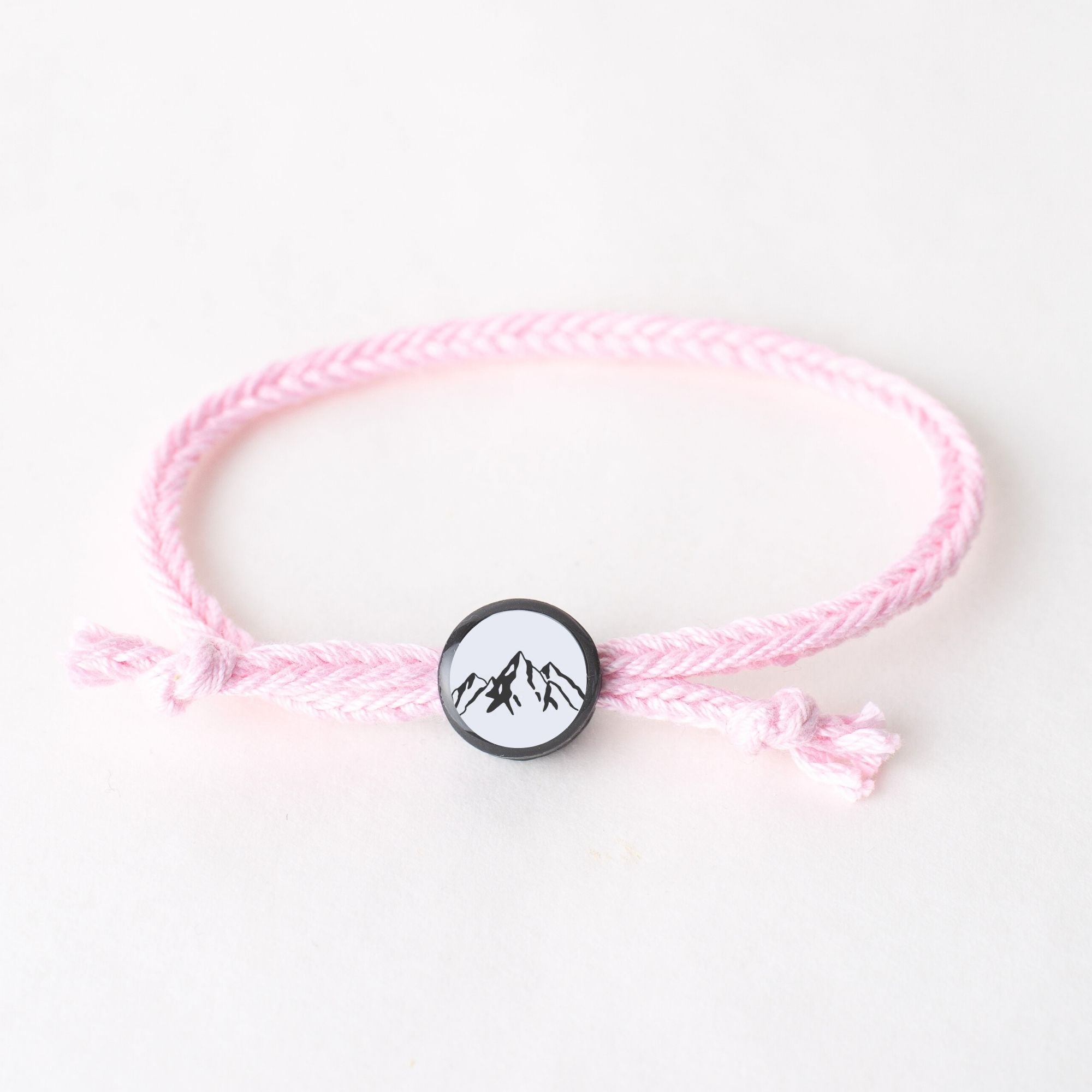 Daily Tap for Inspiration Beacon Bracelet - Mountains - Woven Cord