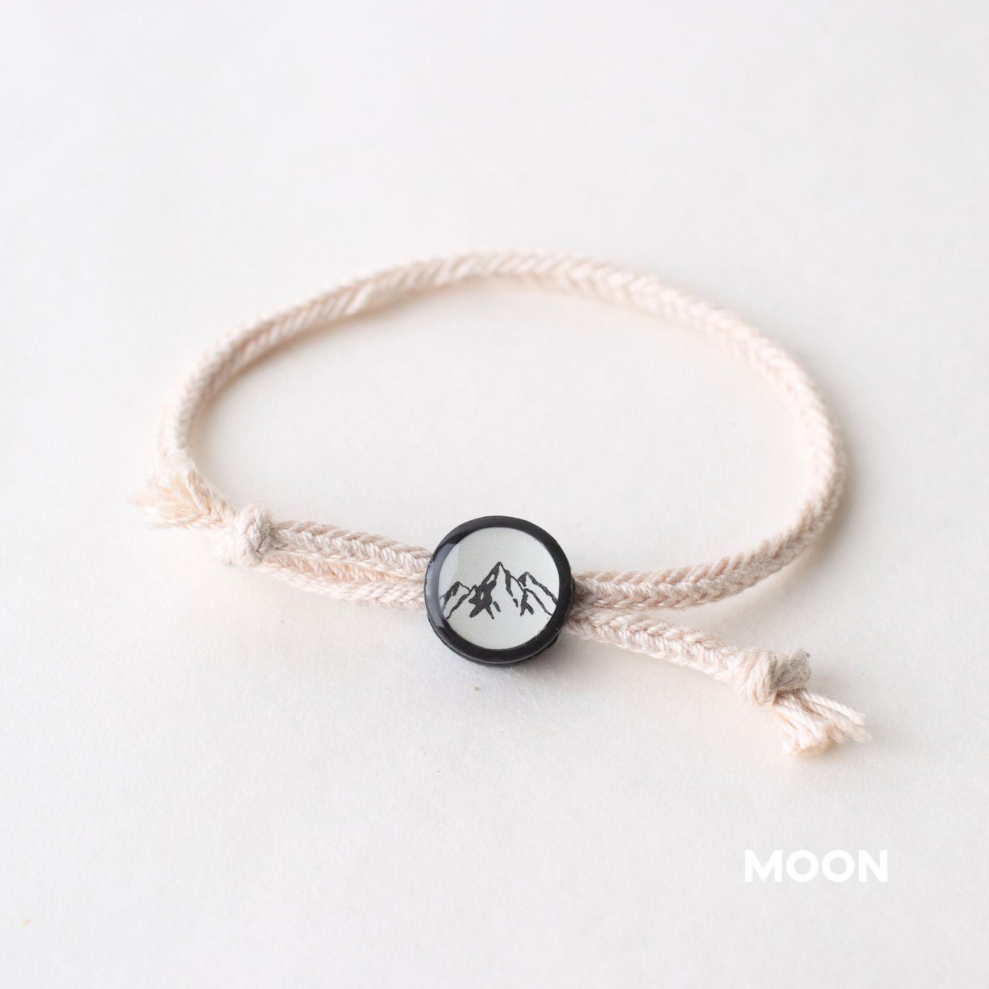Daily Tap for Inspiration Beacon Bracelet - Mountains - Woven Cord