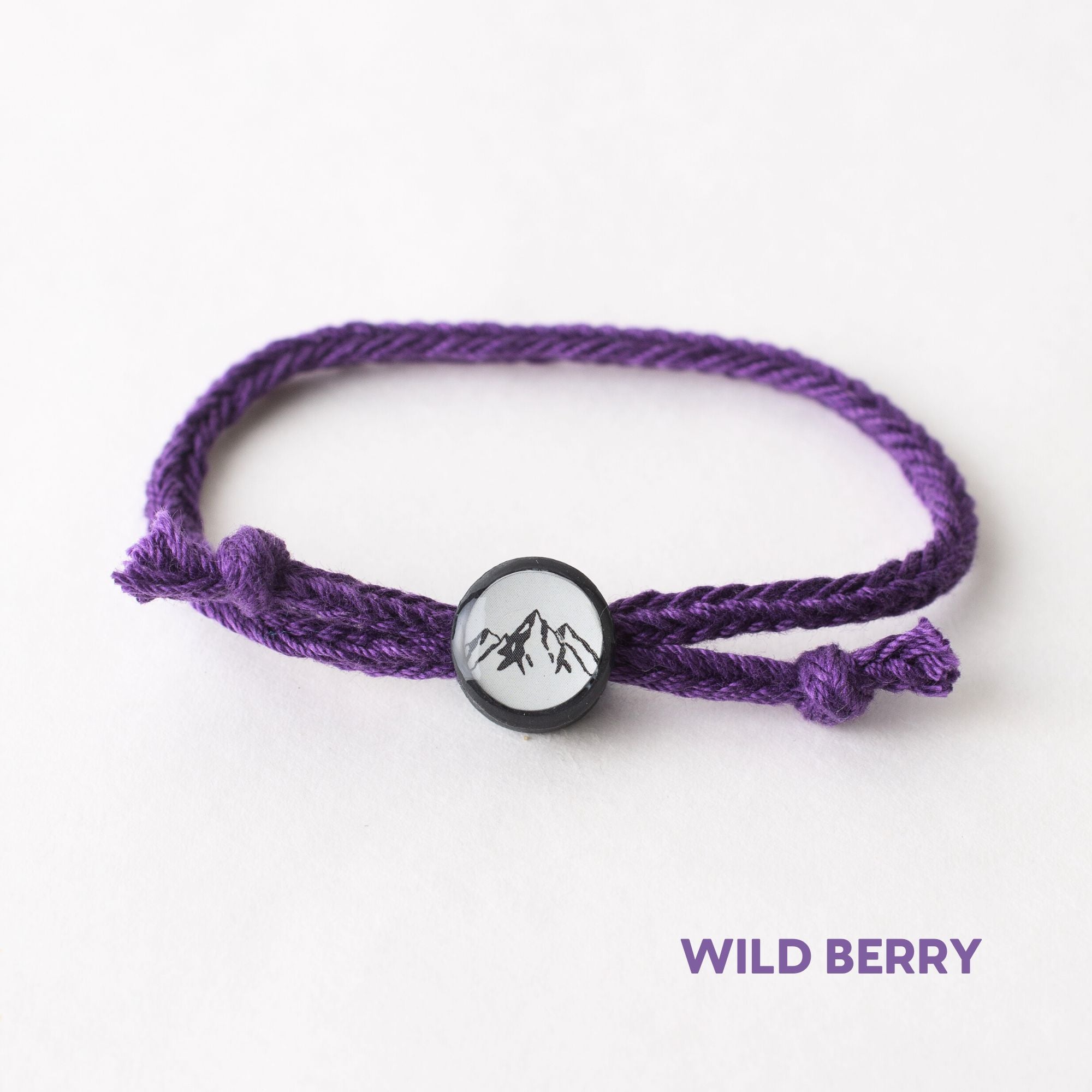 Daily Tap for Inspiration Beacon Bracelet - Mountains - Woven Cord