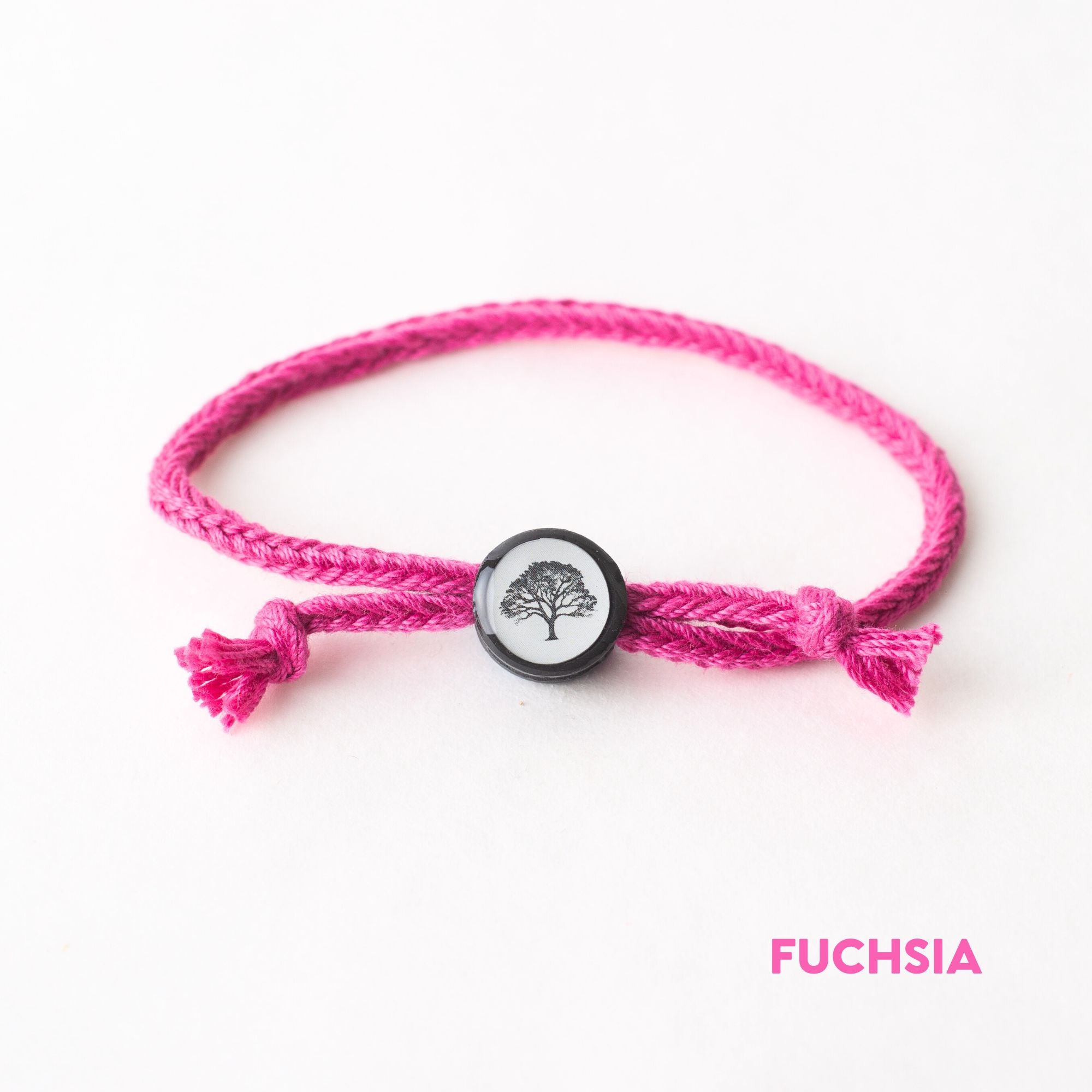 Daily Tap for Inspiration Beacon Bracelet - Oak Tree - Woven Cord