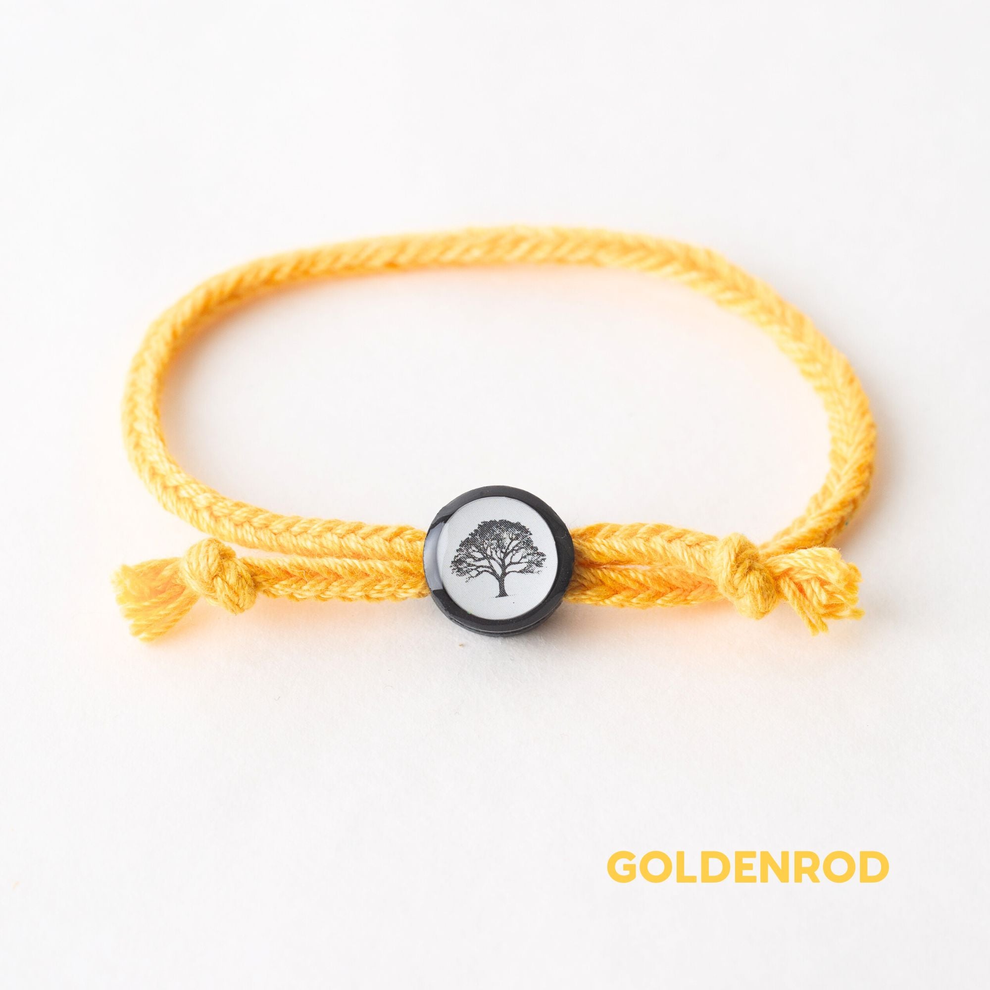 Daily Tap for Inspiration Beacon Bracelet - Oak Tree - Woven Cord